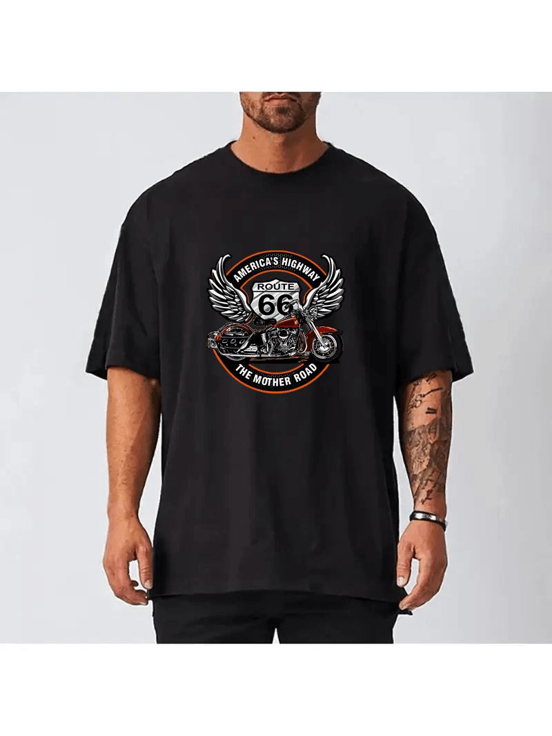 Harley Tasarımlı Oversize Tshirt