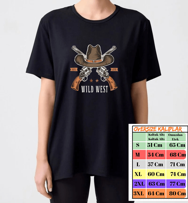 Wild West Texas Tasarımlı Tshirt image