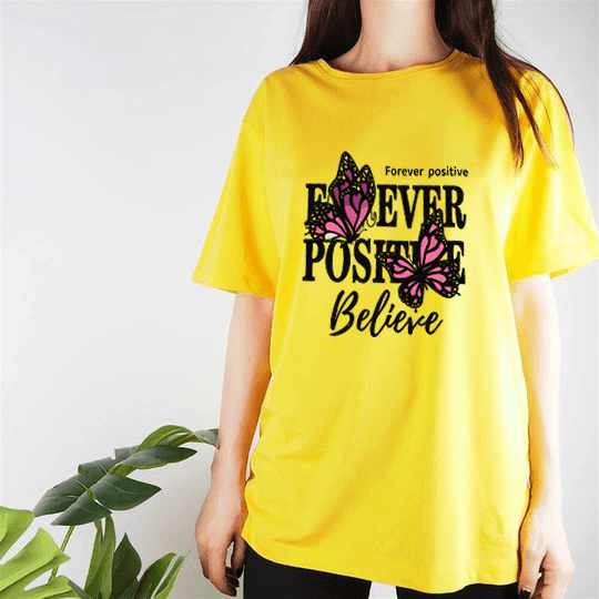 Forever Believe Baskılı Tshirt