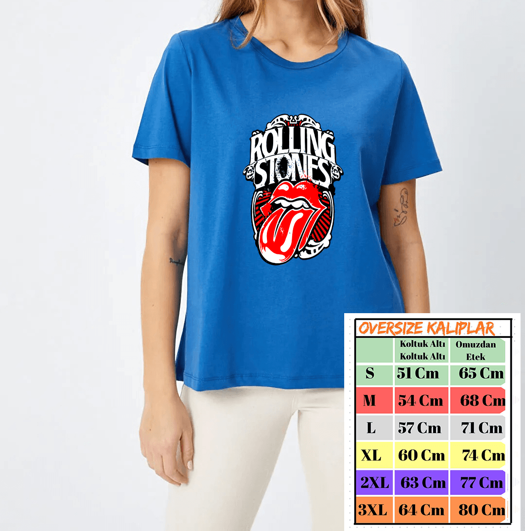 Rolling Stones Tasarımlı Tshirt image