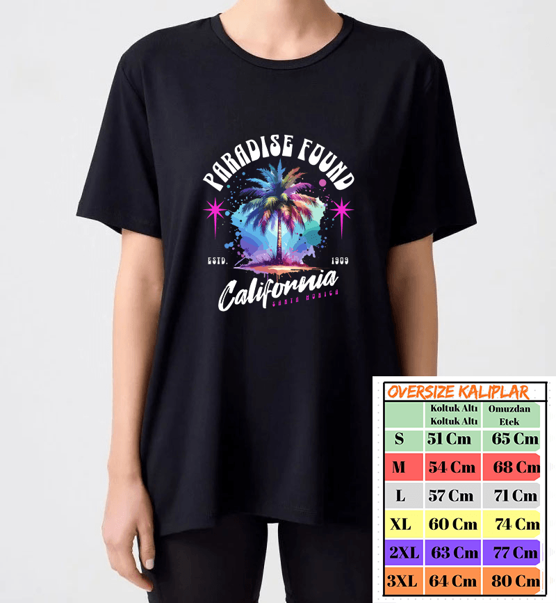 Paradise Found Baskılı Tshirt image