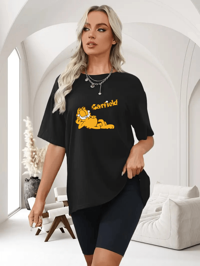 Garfield Tasarımlı Oversize Tshirt