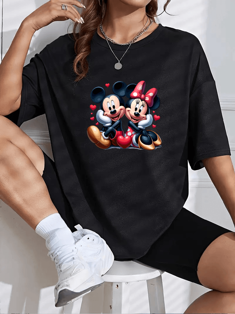 Mickey Mouse Love Baskılı Tshirt