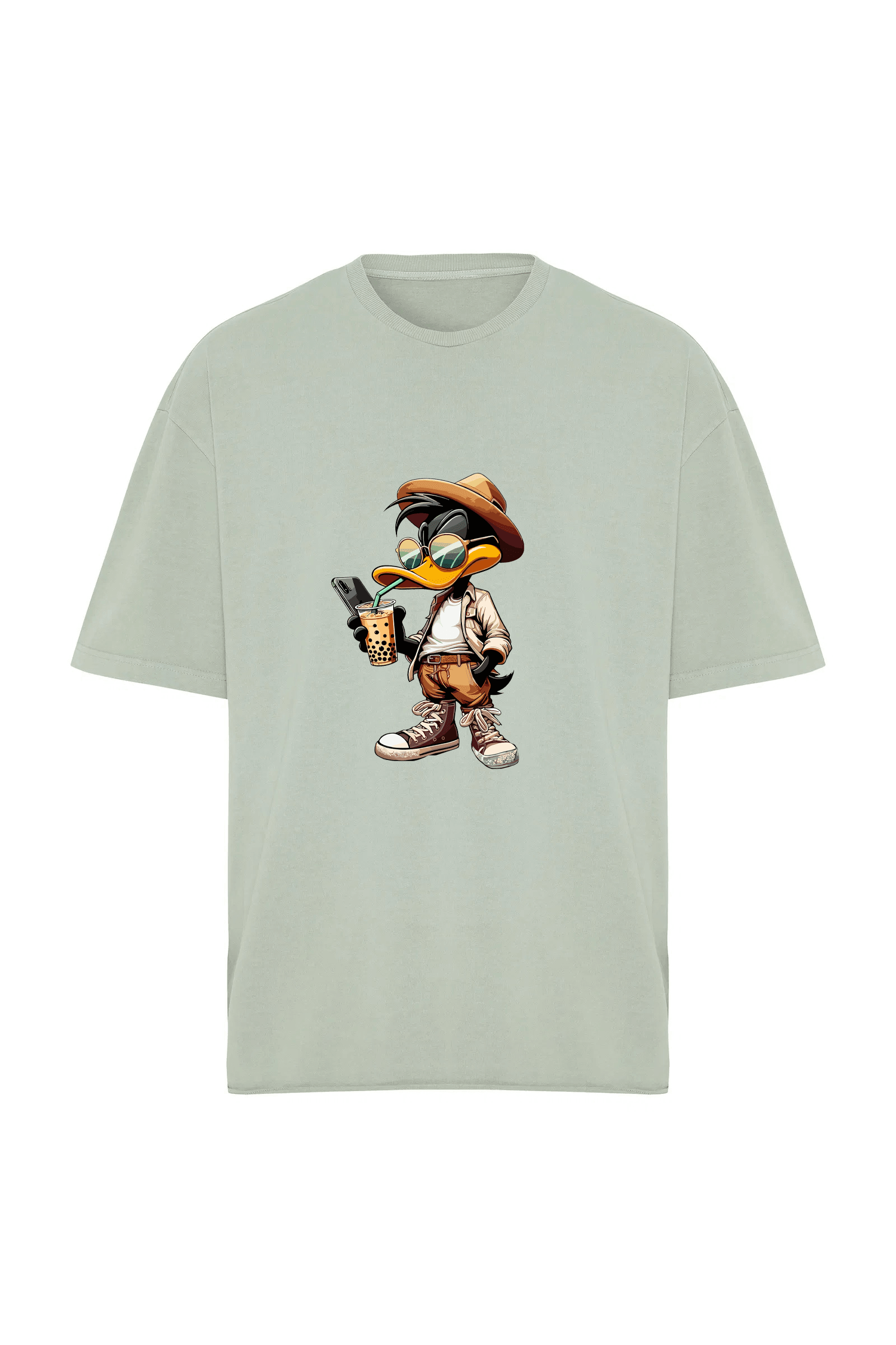 Duck Coffee Baskılı Oversize