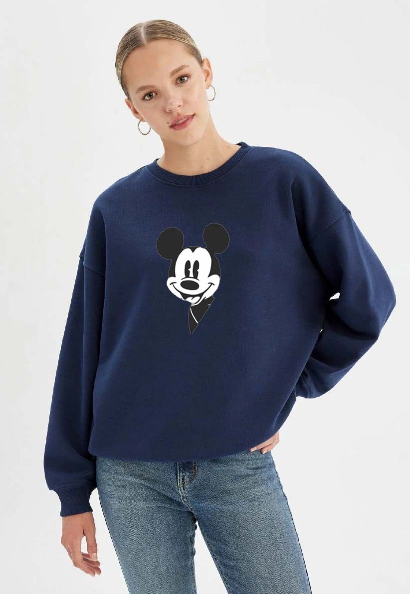 Mickey Mouse Tasarımlı 2 İp Bisiklet Yaka