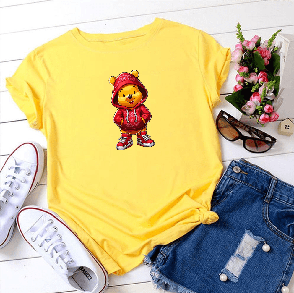 Winnie The Poh Baskılı Tshirt