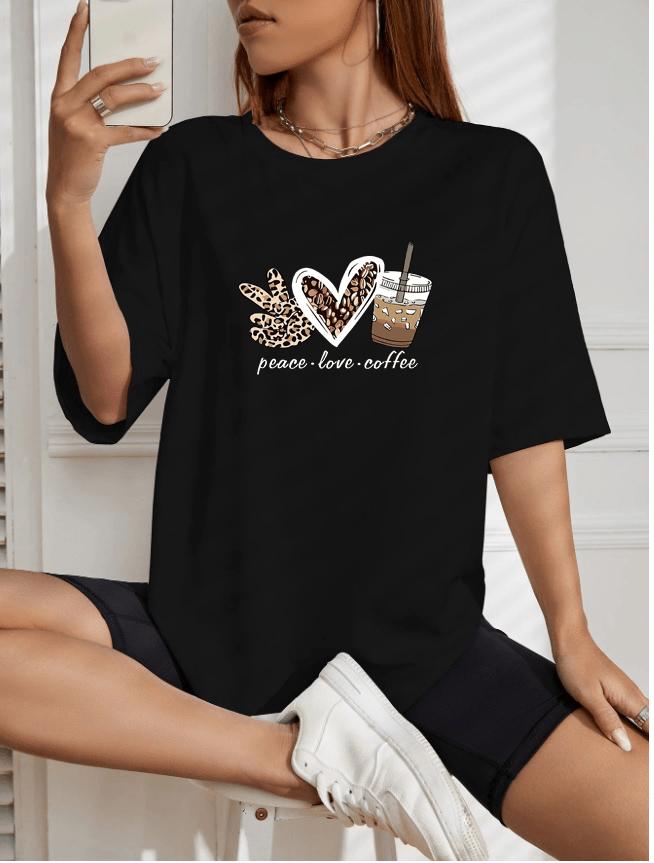Plc Baskılı Oversize Tshirt