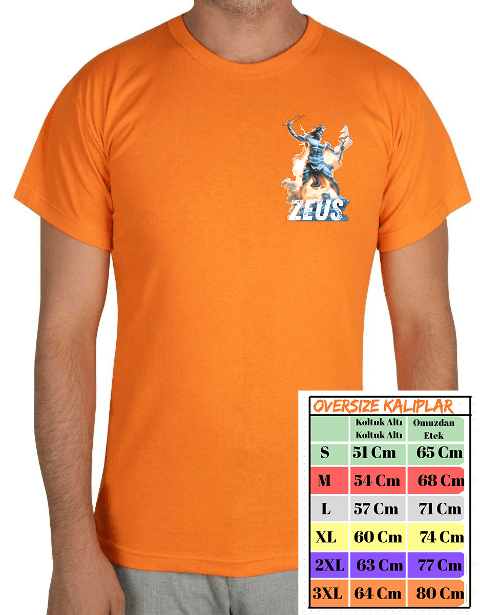 Zeus Baskılı Oversize Tshirt image