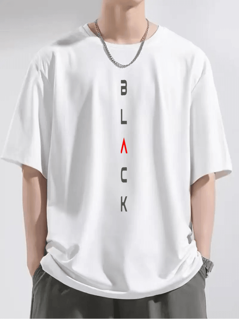 Black Dik Yazı Tasarımlı Oversize
