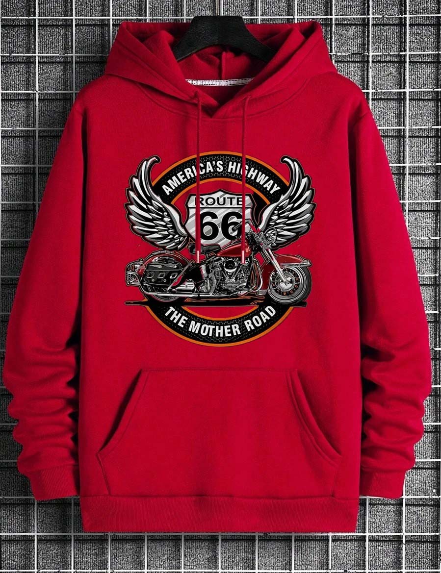 Harley Davidson Tasarımlı Kapüşonlu Sweat