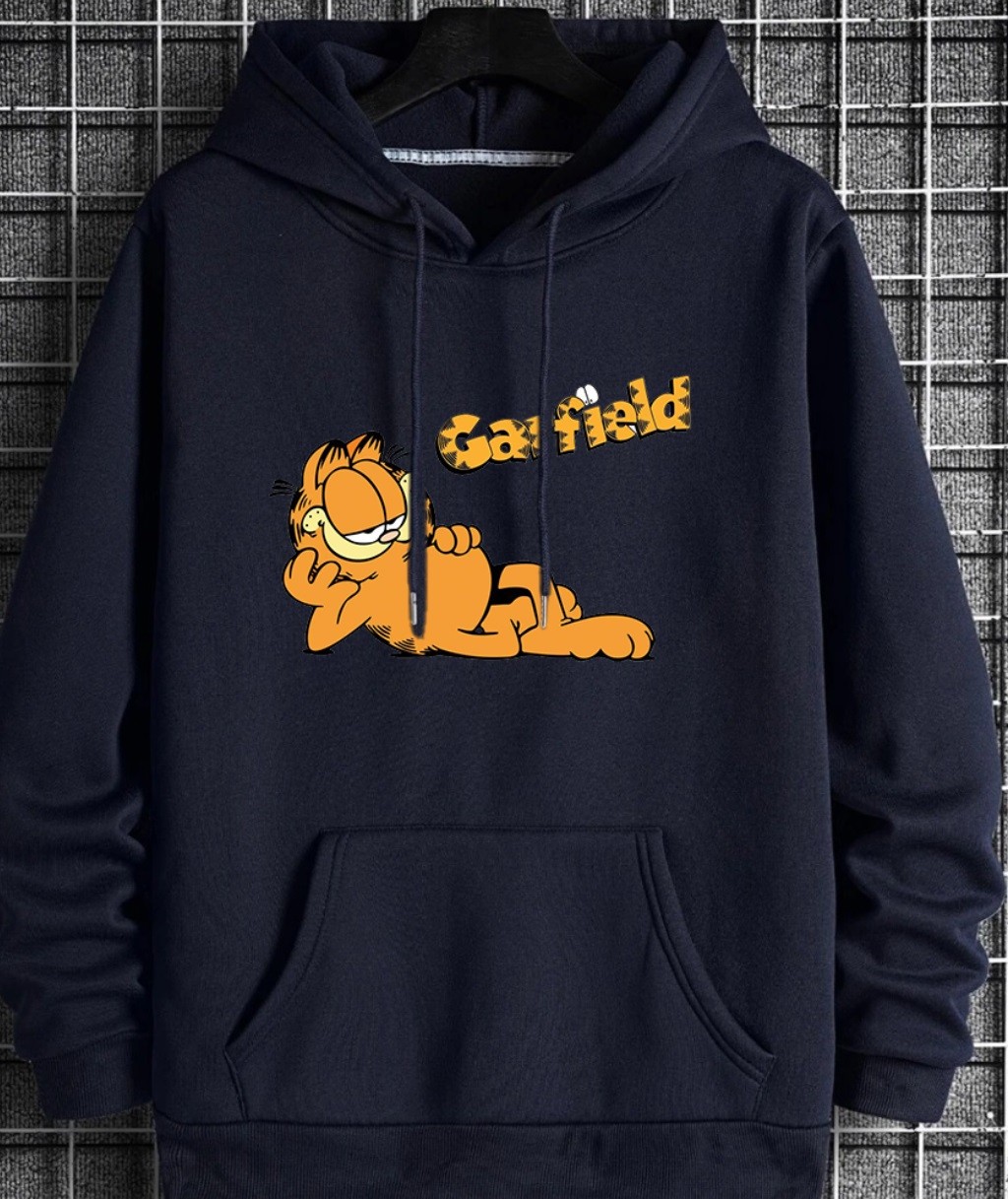 Garfield Tasarımlı Kapüşonlu Sweat