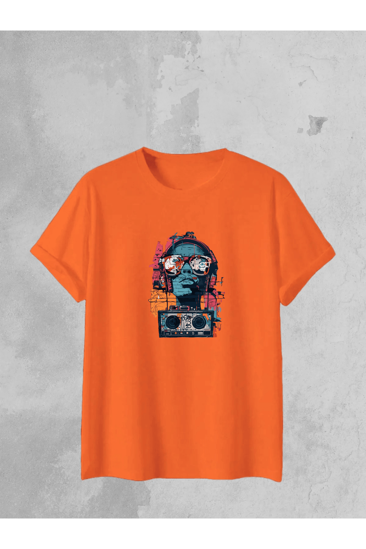 Music Life Baskılı Oversize