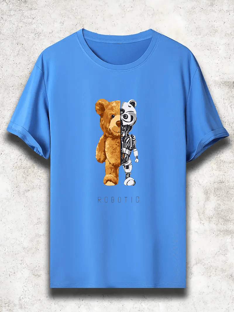 Robotic Ayı Baskılı Tshirt