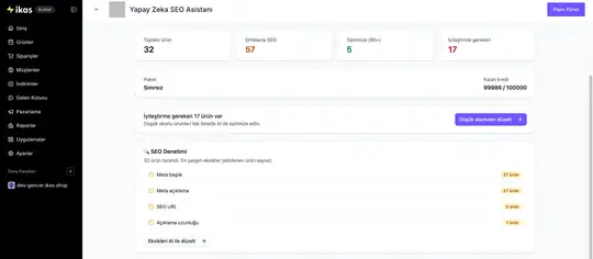 Yapay Zeka SEO Asistanı ekran görüntüsü 1
