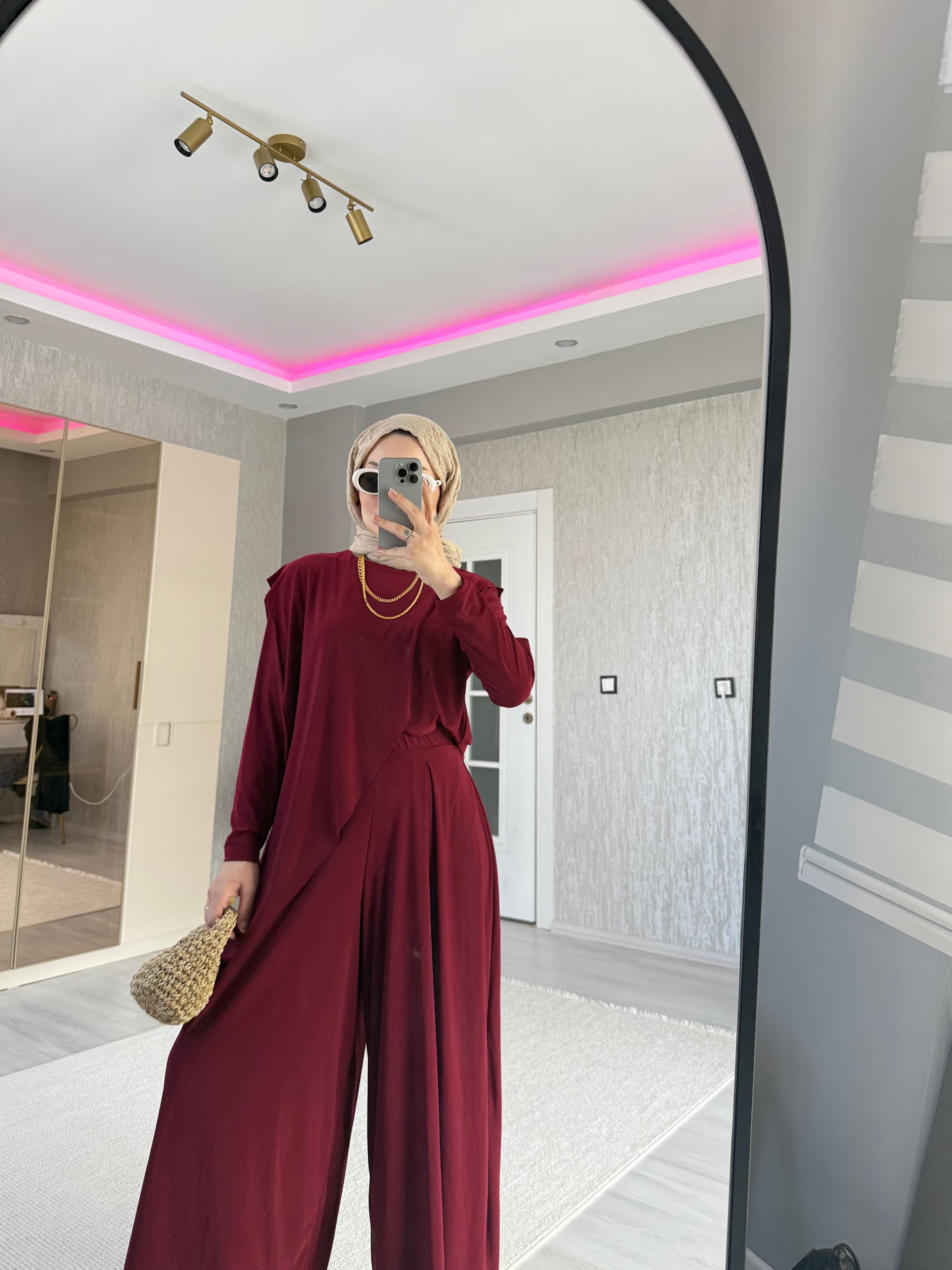 SİNDY 2'Lİ TAKIM BORDO