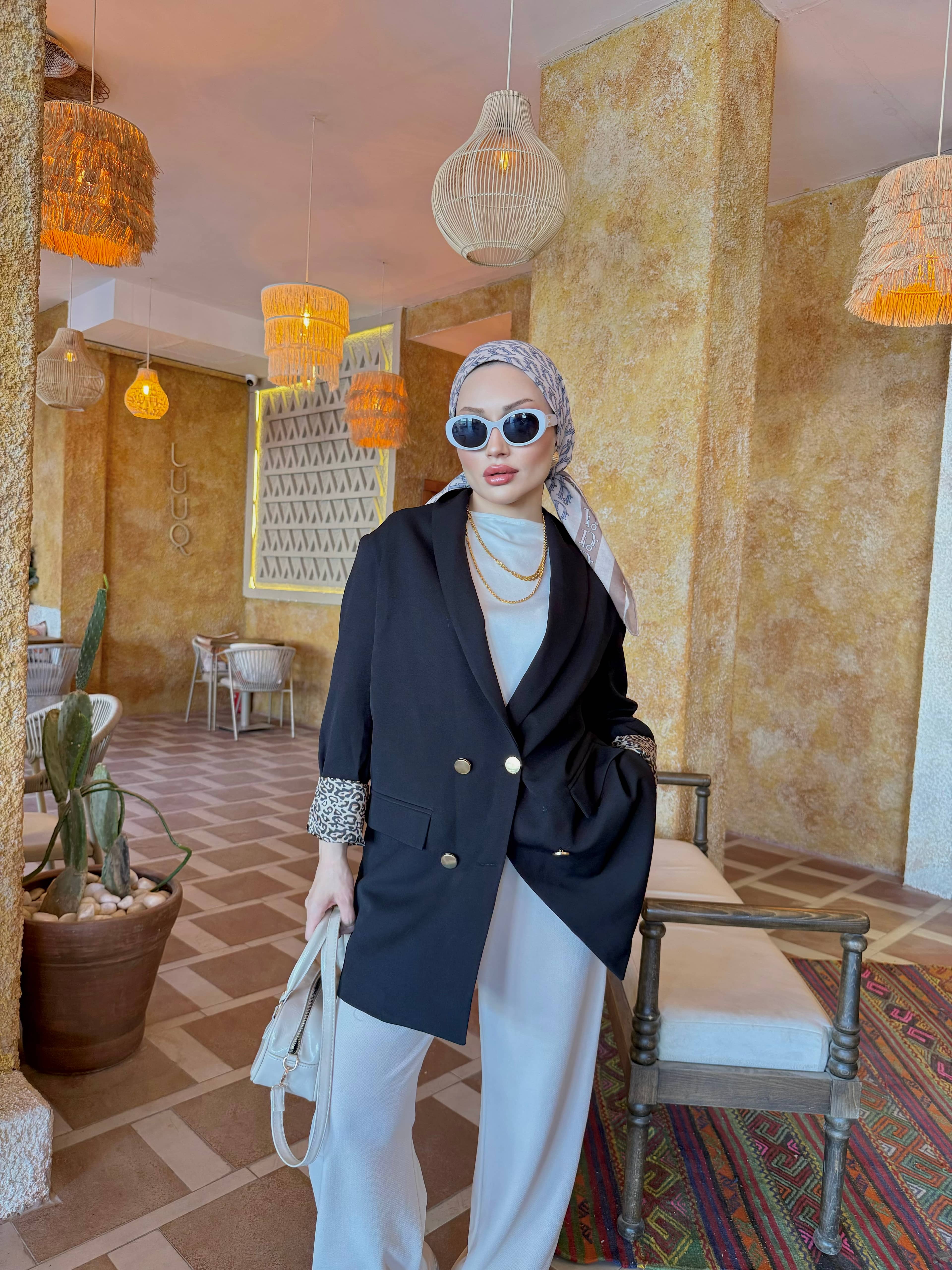 MASSİ BLAZER CEKET (LEOPAR DESEN)