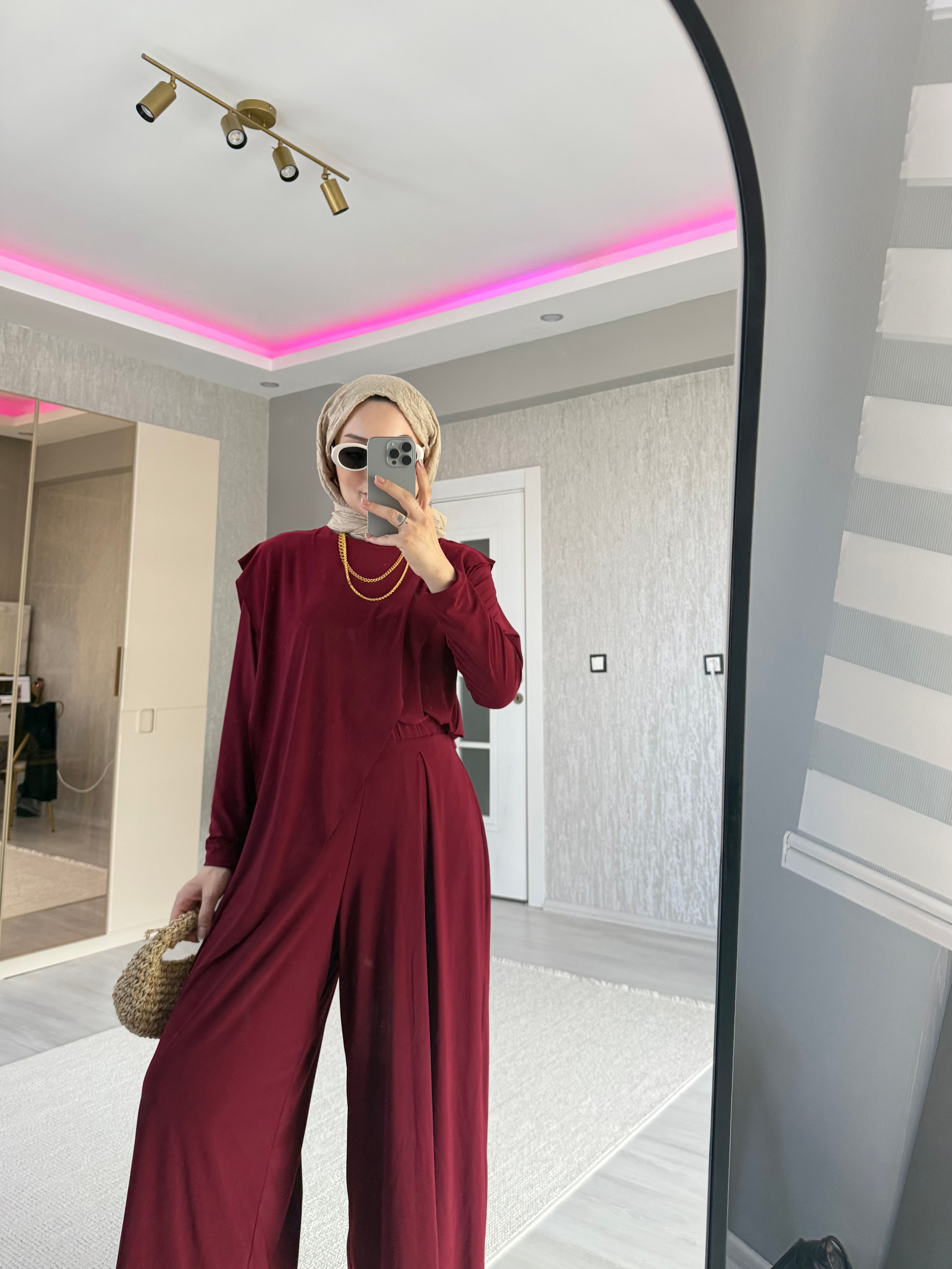 SİNDY 2'Lİ TAKIM BORDO