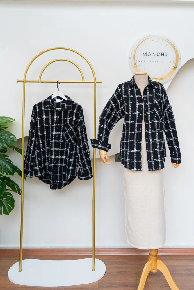 Oduncu Gömlek - Siyah