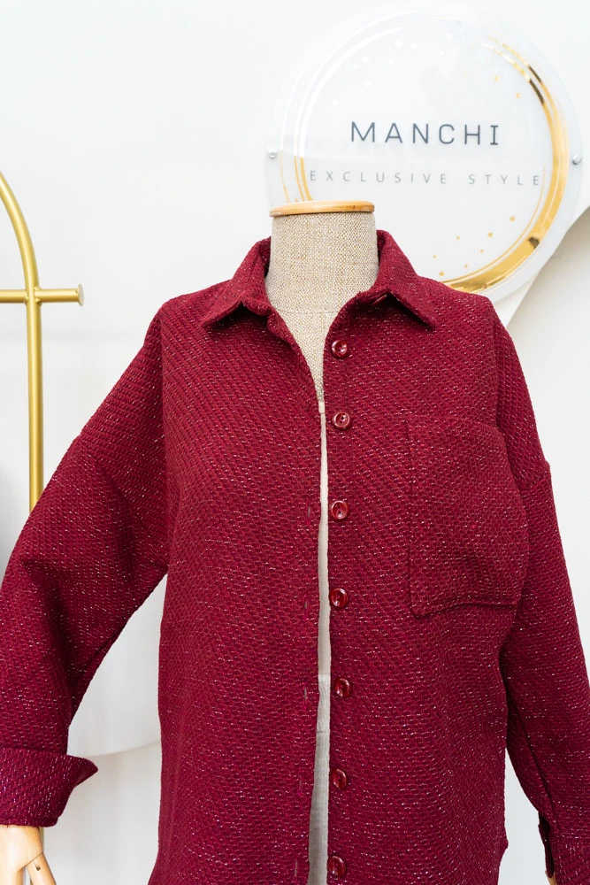 Oduncu Gömlek Bordo