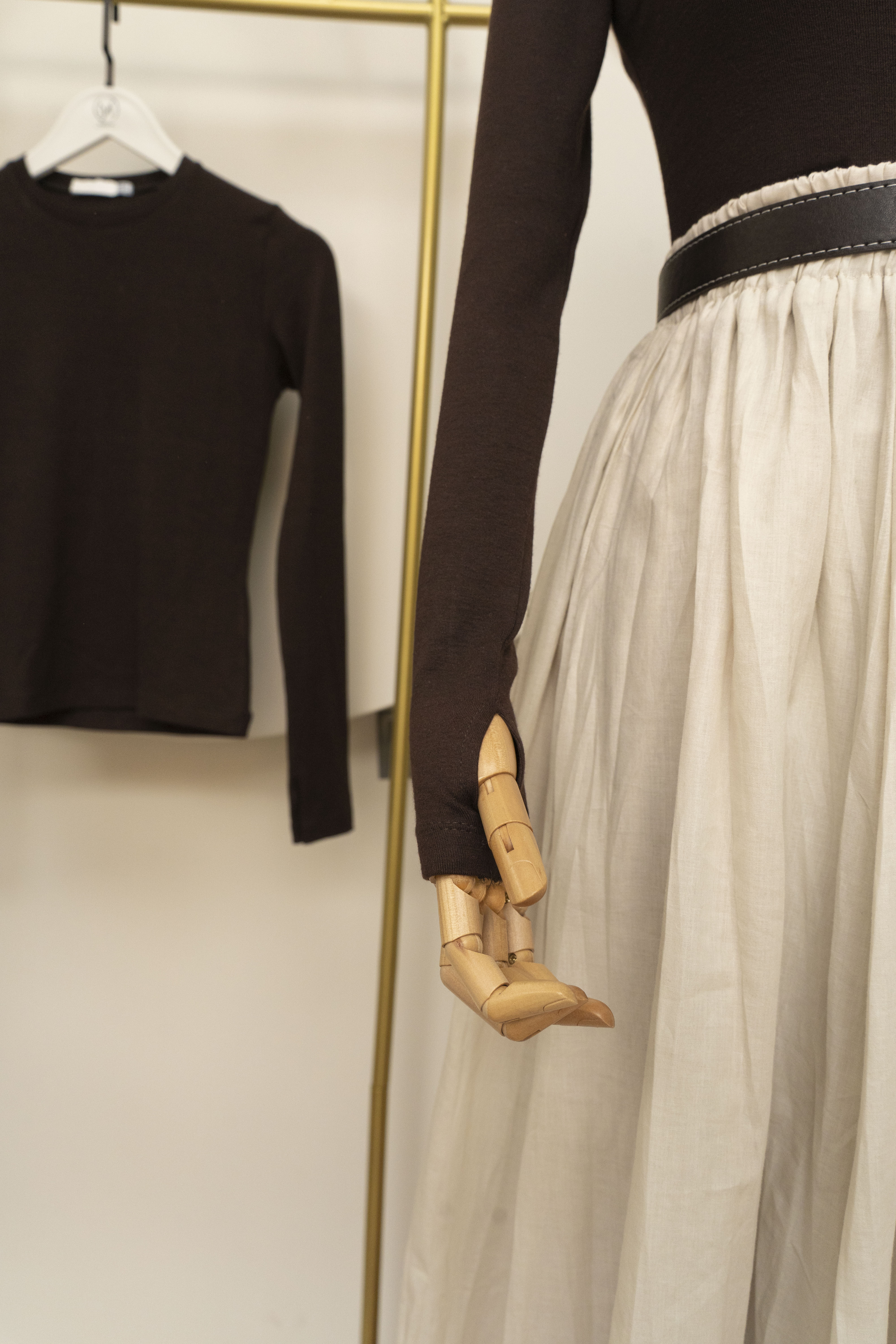 Kahverengi Badi - Parmak Detaylı