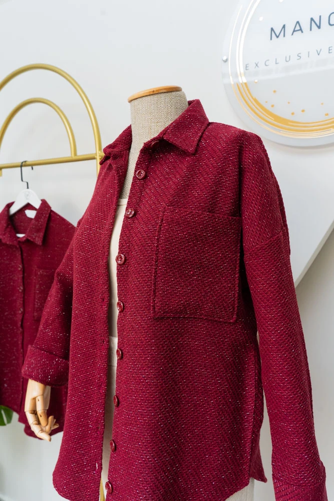 Oduncu Gömlek Bordo