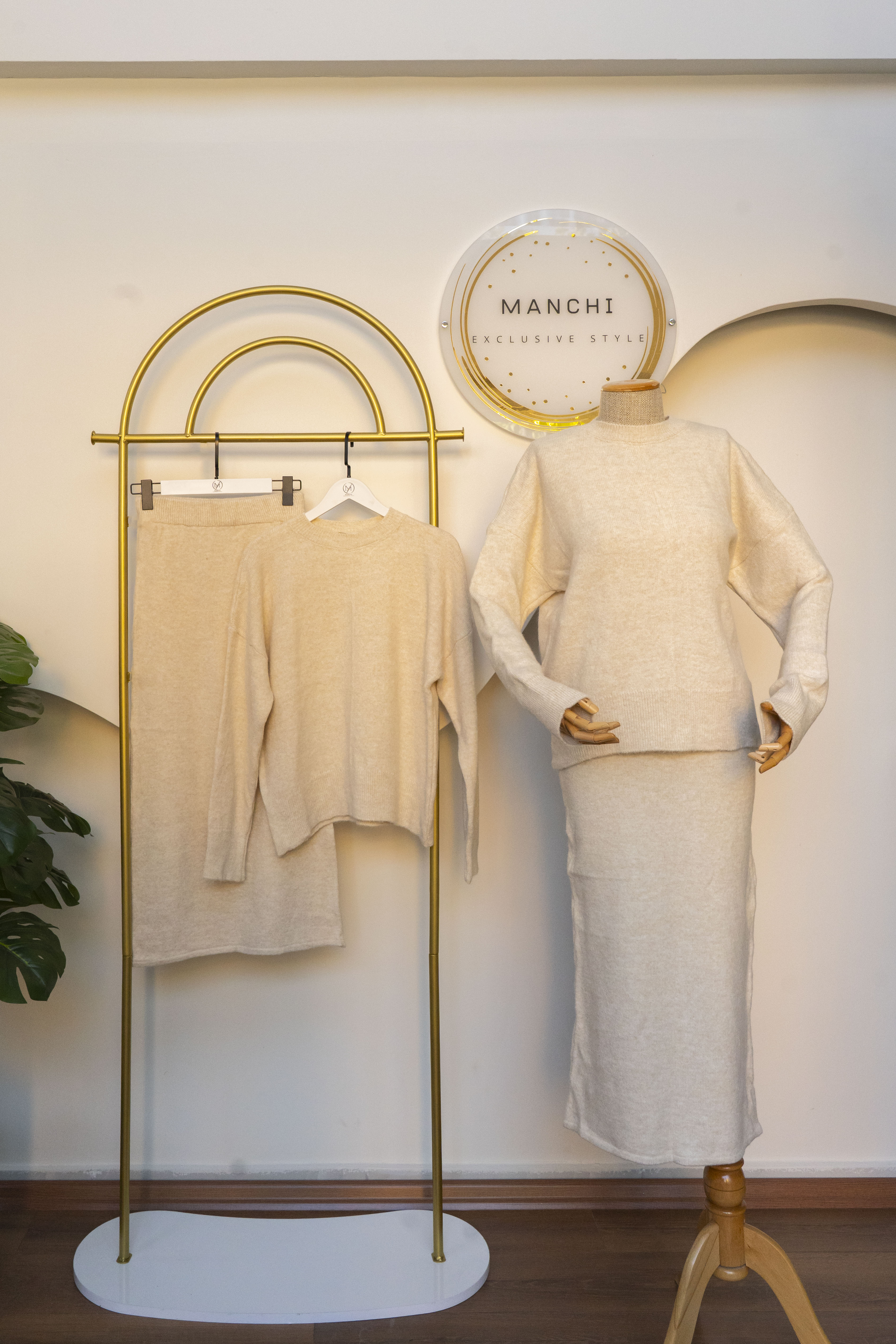 Triko Ceket - Yakalı - Fermuarlı