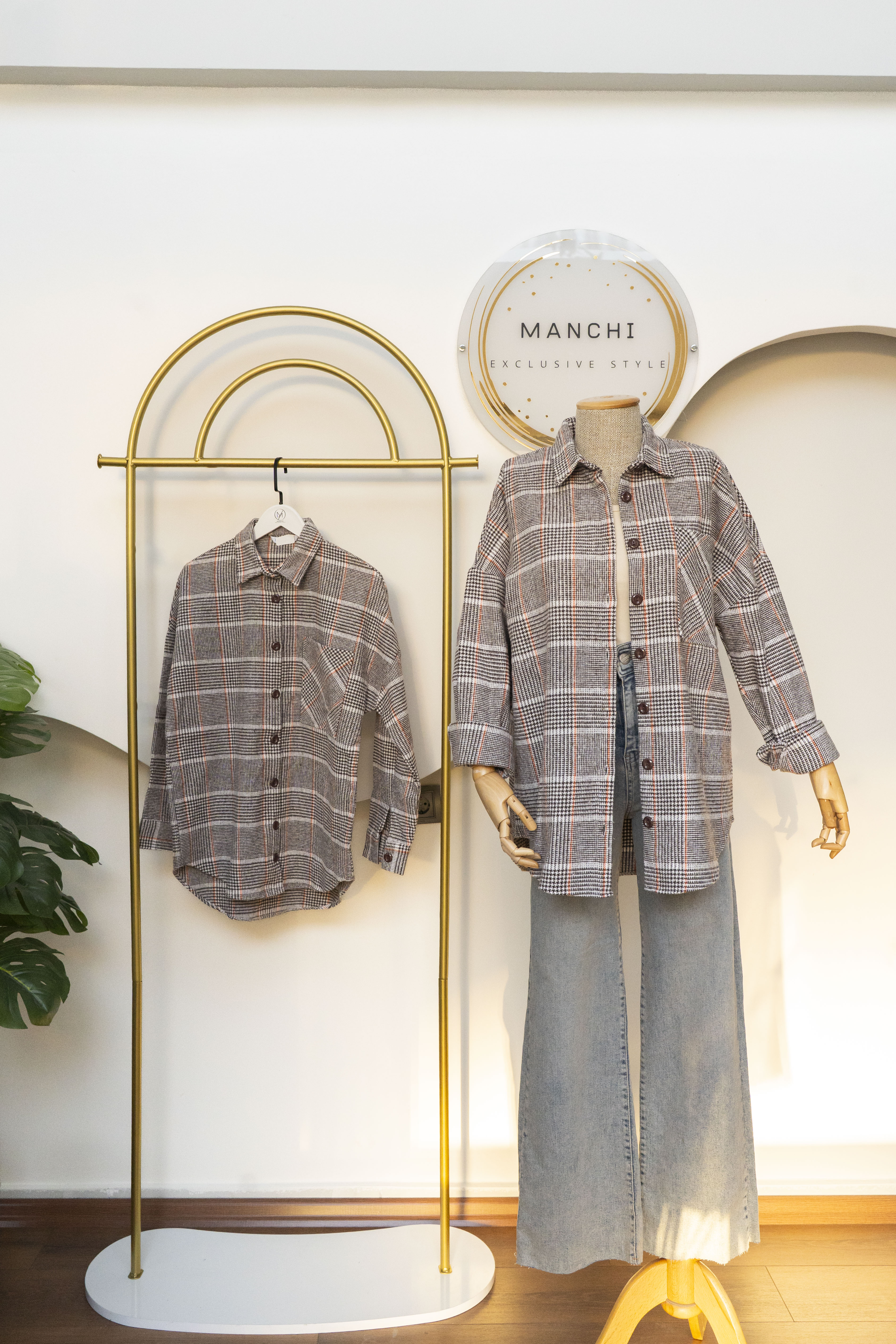 Oduncu Gömlek - Kareli - Gri