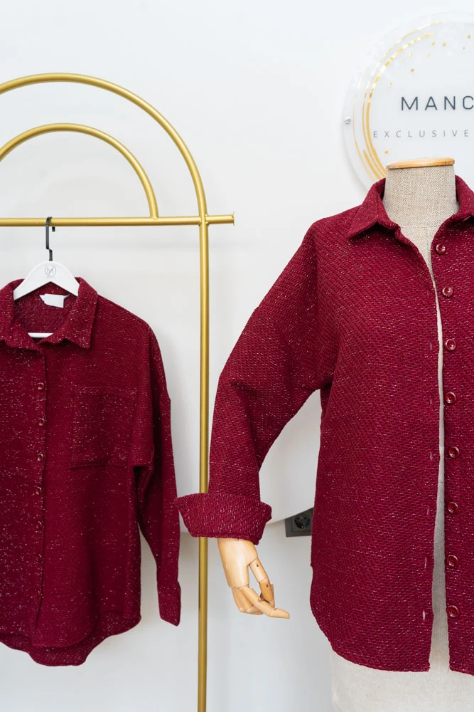 Oduncu Gömlek Bordo