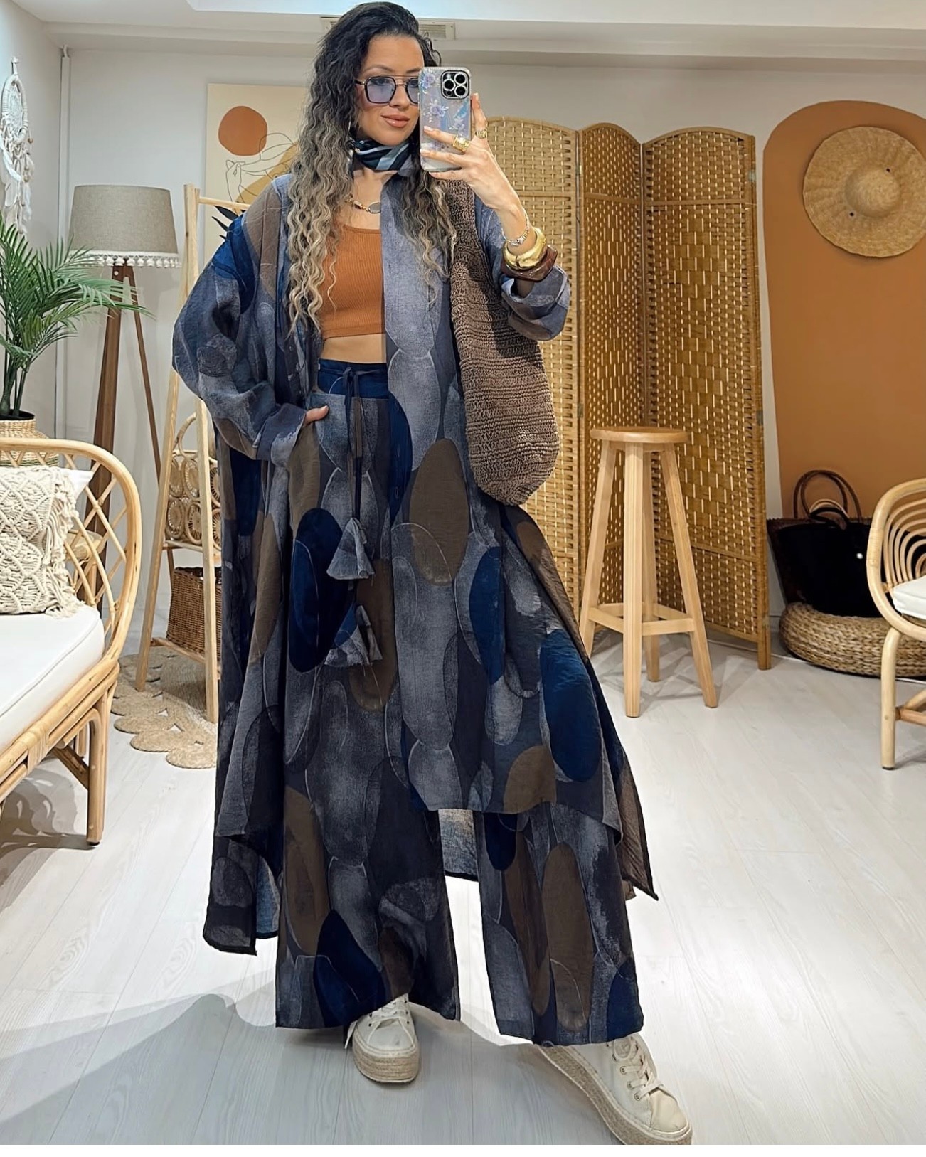 Oversize İkili Takım - Mavi