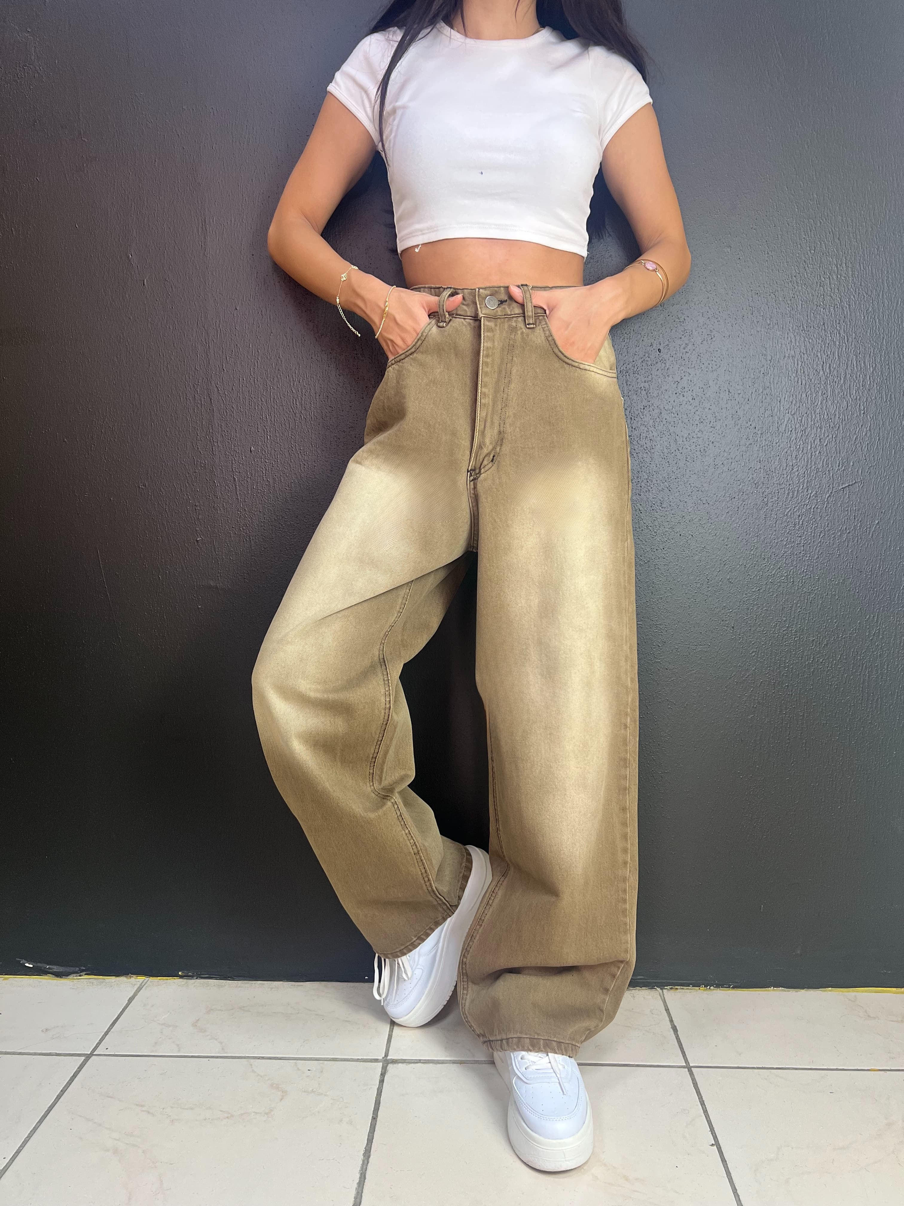 VİNTAGE YIKAMA UNİSEX VİZON BAGGY