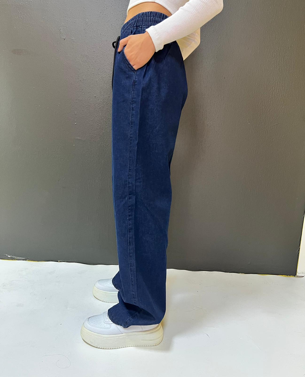 BEL BAĞCIKLI YAZLIK TENSEL PANTOLON