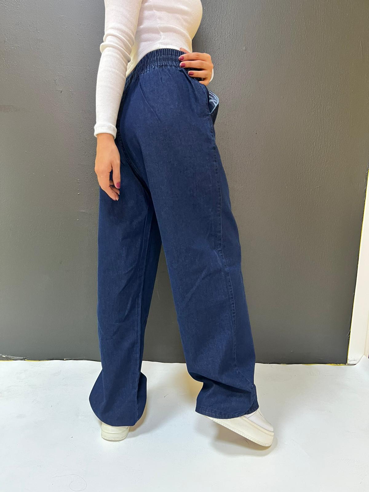 BEL BAĞCIKLI YAZLIK TENSEL PANTOLON