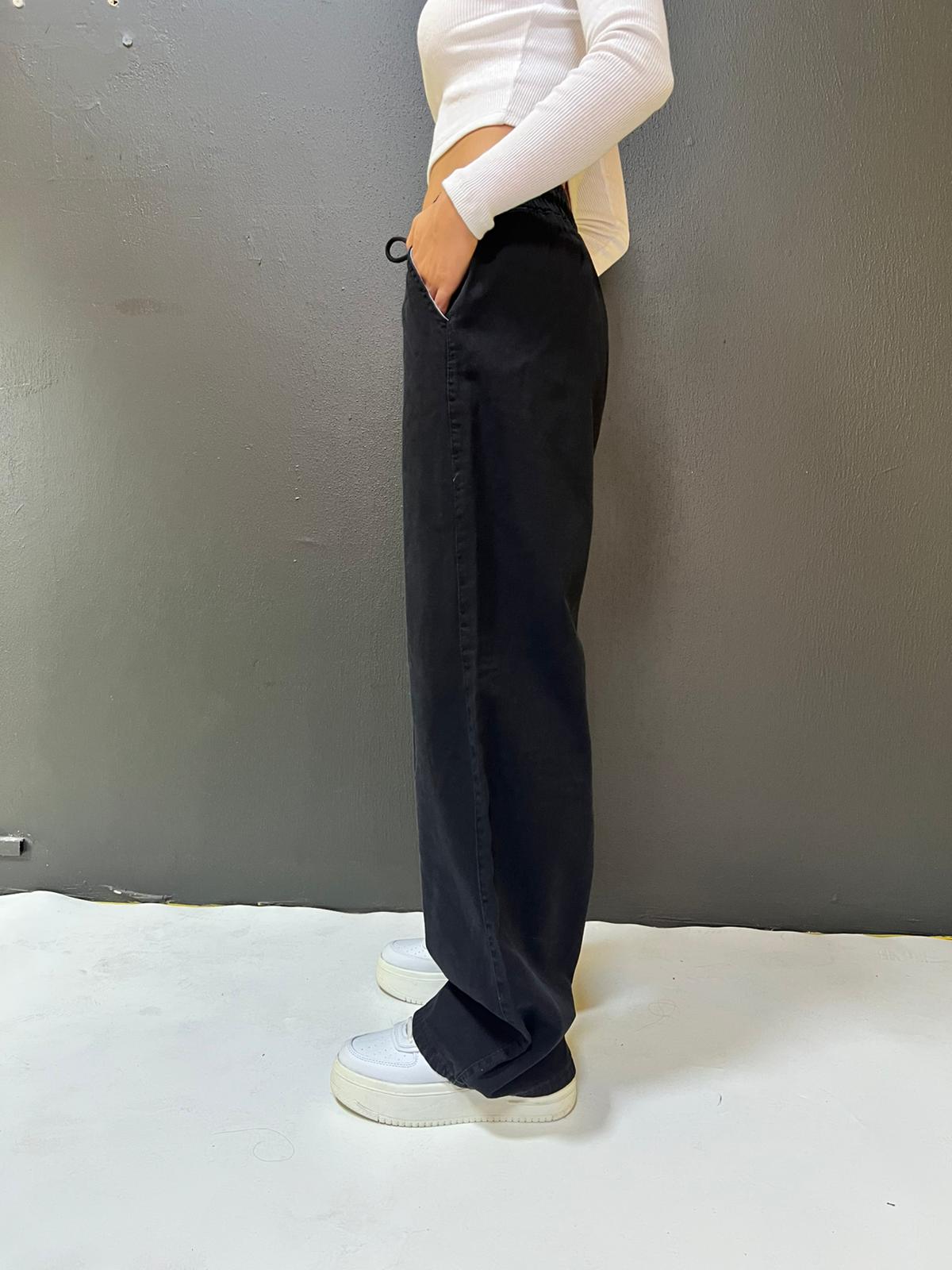 BEL LASTİKLİ BOL PAÇA PANTOLON