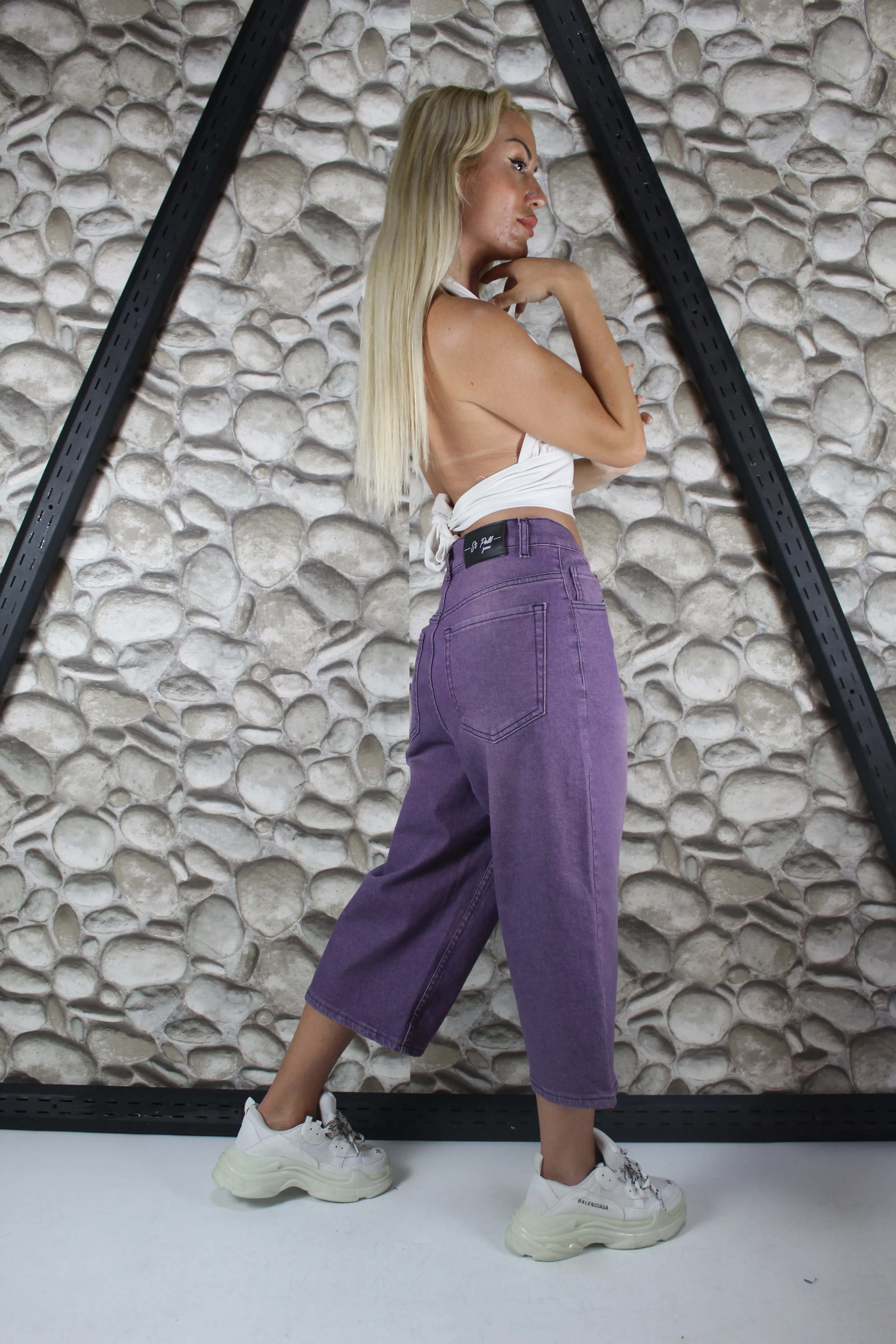 LİKRALI VİNTAGE YIKAMA BAGGY ŞORTOLON