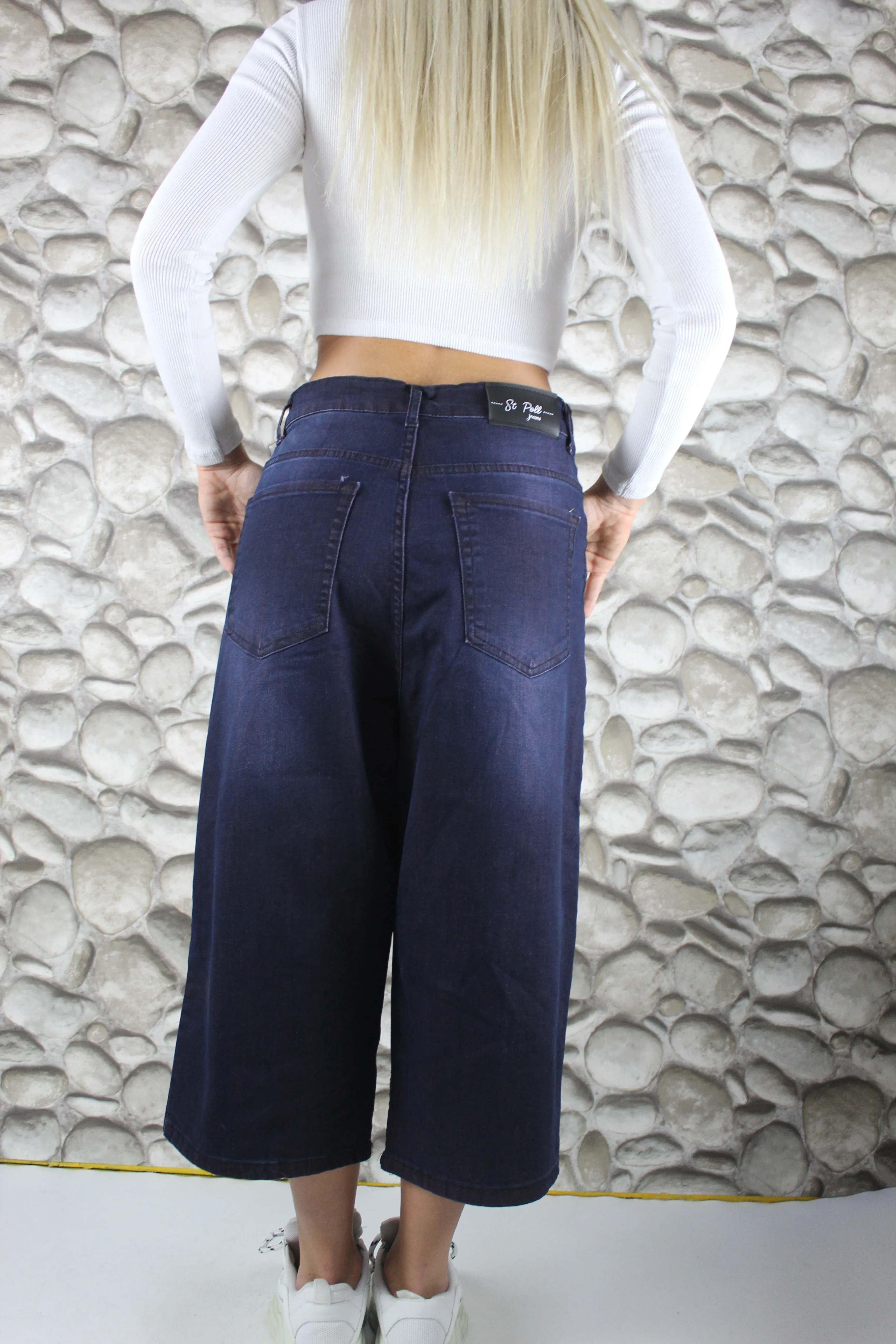 LİKRALI VİNTAGE YIKAMA BAGGY ŞORTOLON