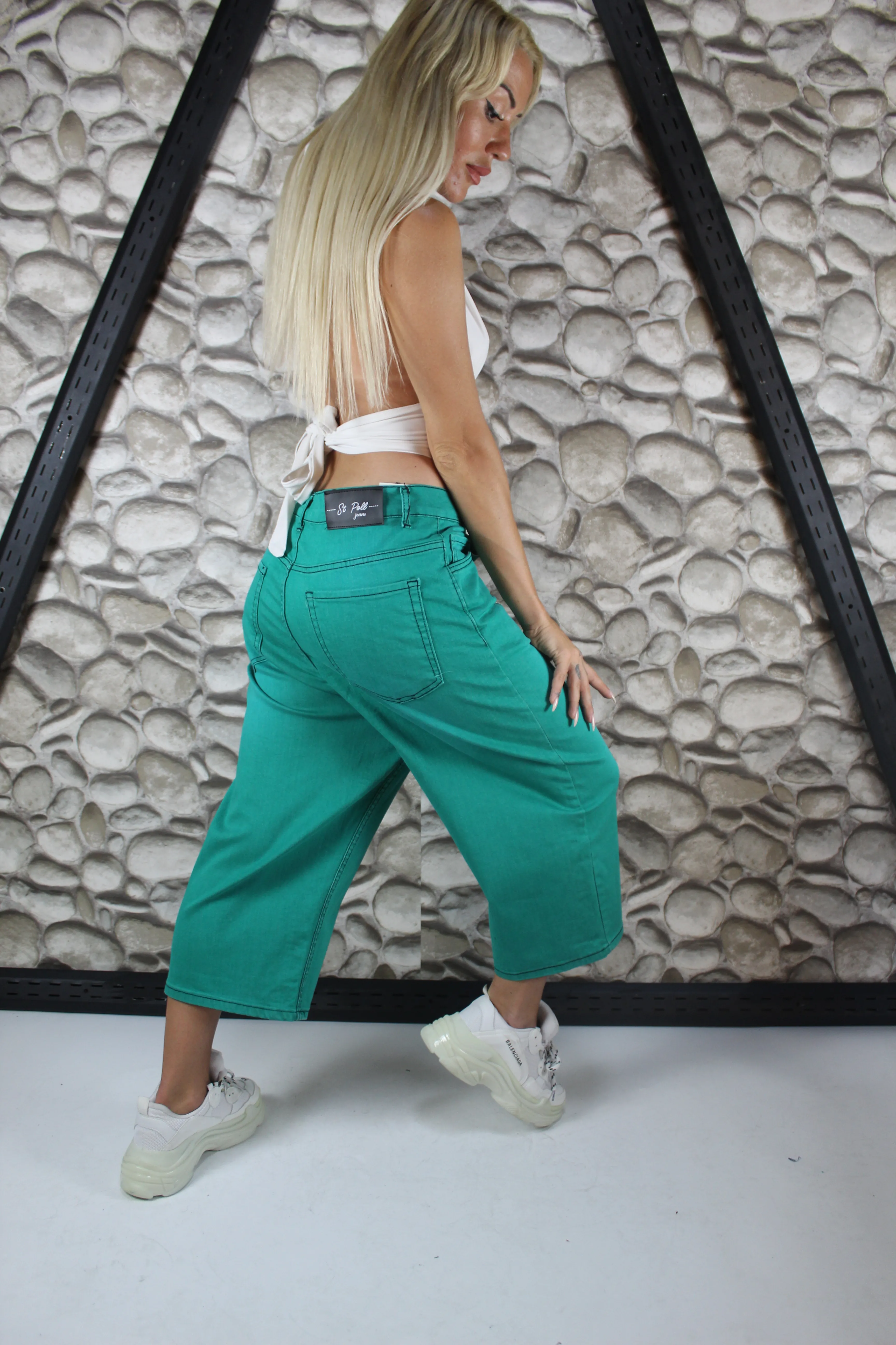 LİKRALI VİNTAGE YIKAMA BAGGY ŞORTOLON