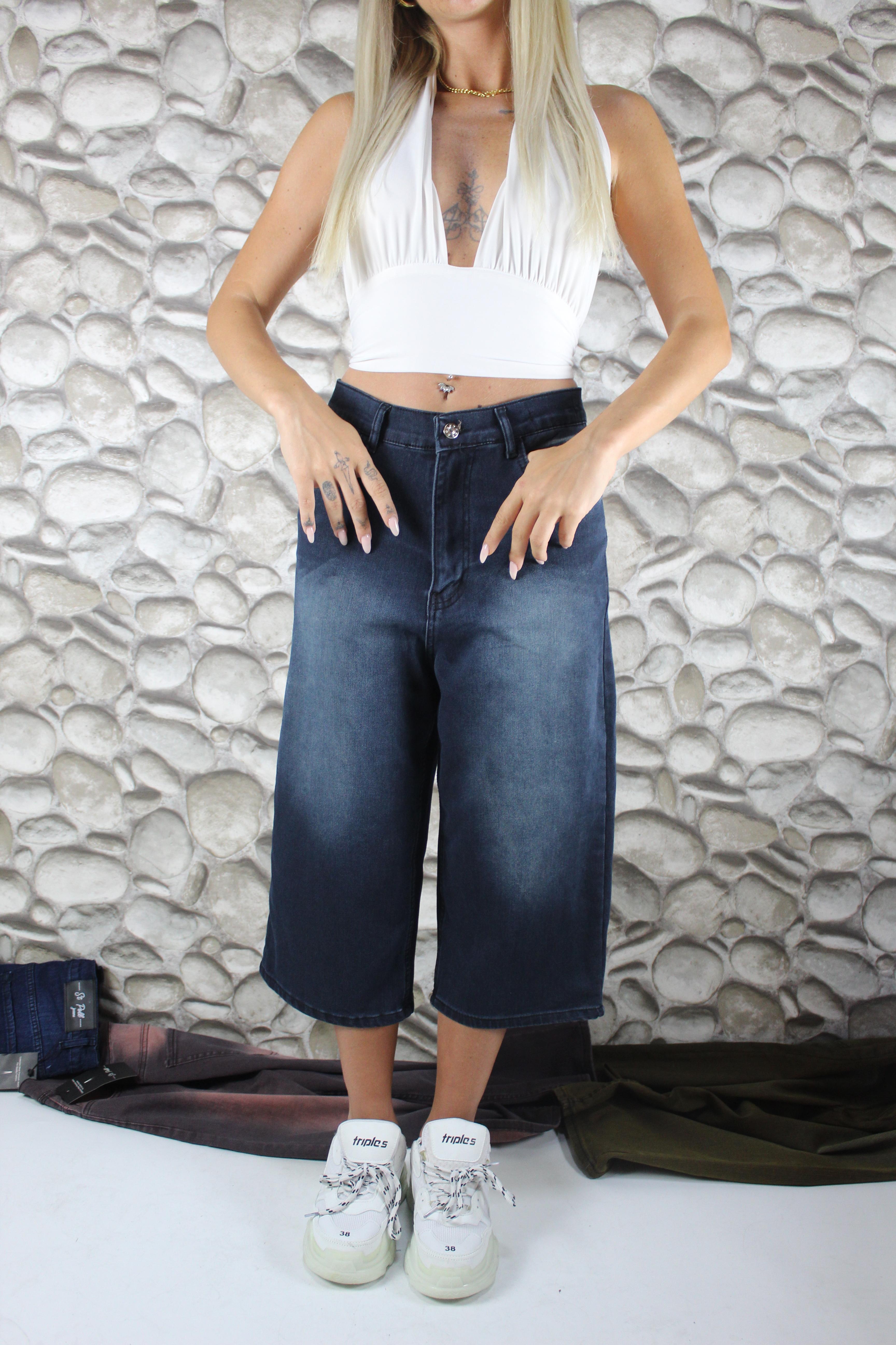 unisex likralı baggy şortolon