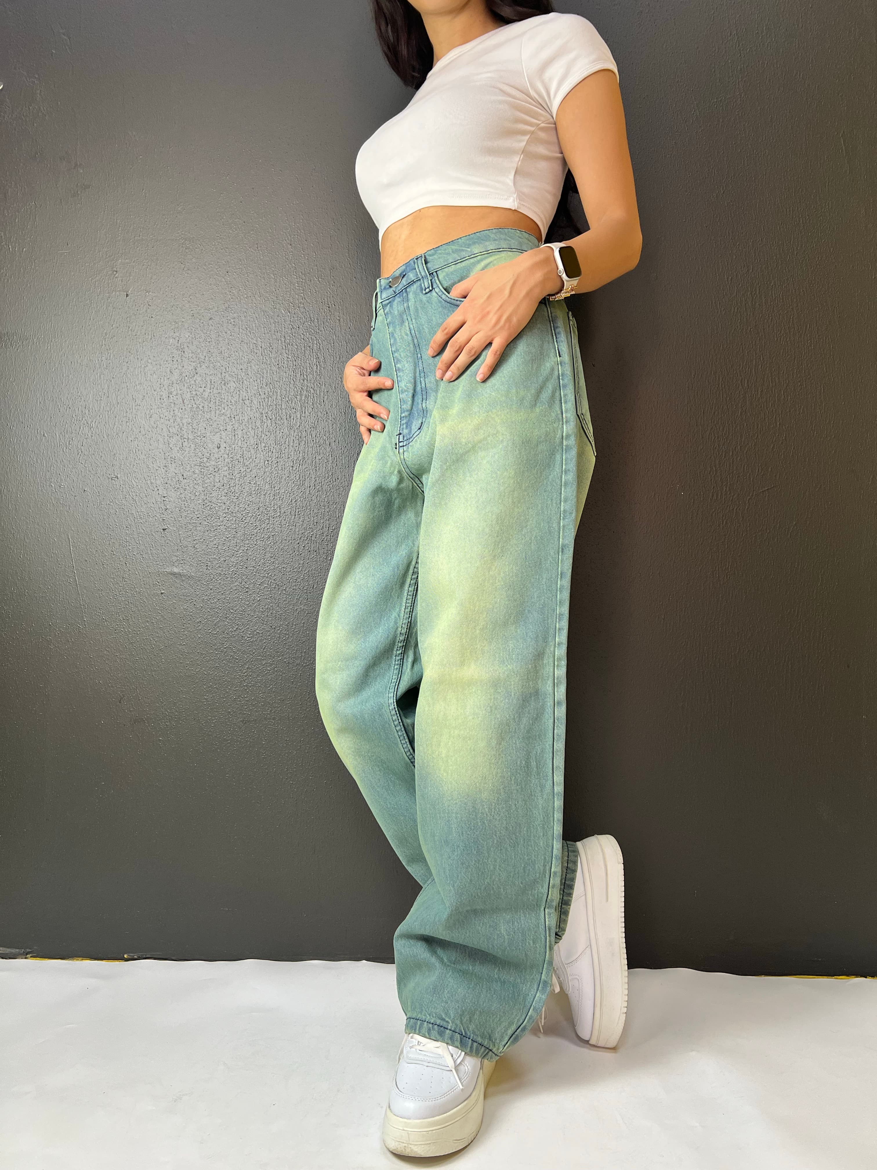 ESKİTME VİNTAGE YIKAMA UNİSEX BAGGY JEANS PANTOLON