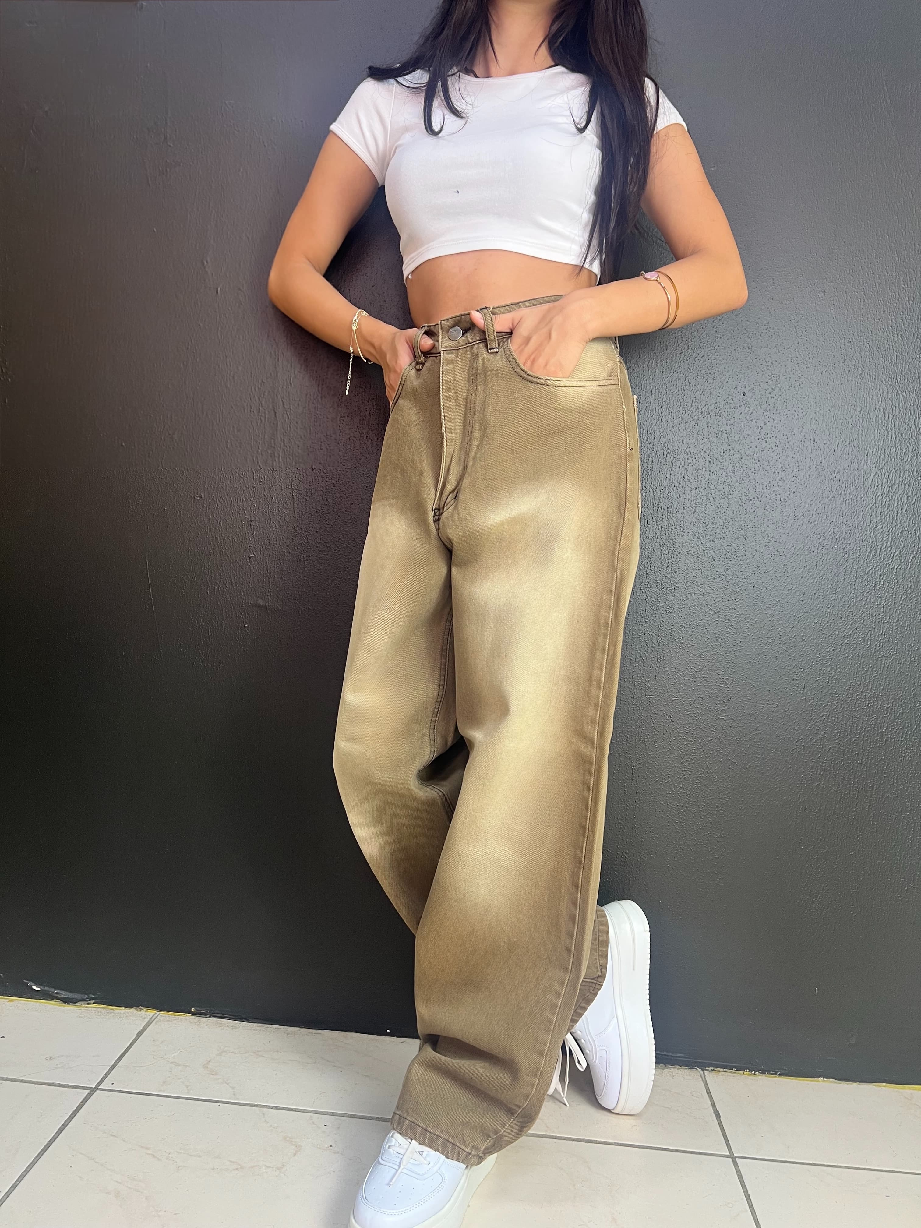 VİNTAGE YIKAMA UNİSEX VİZON BAGGY