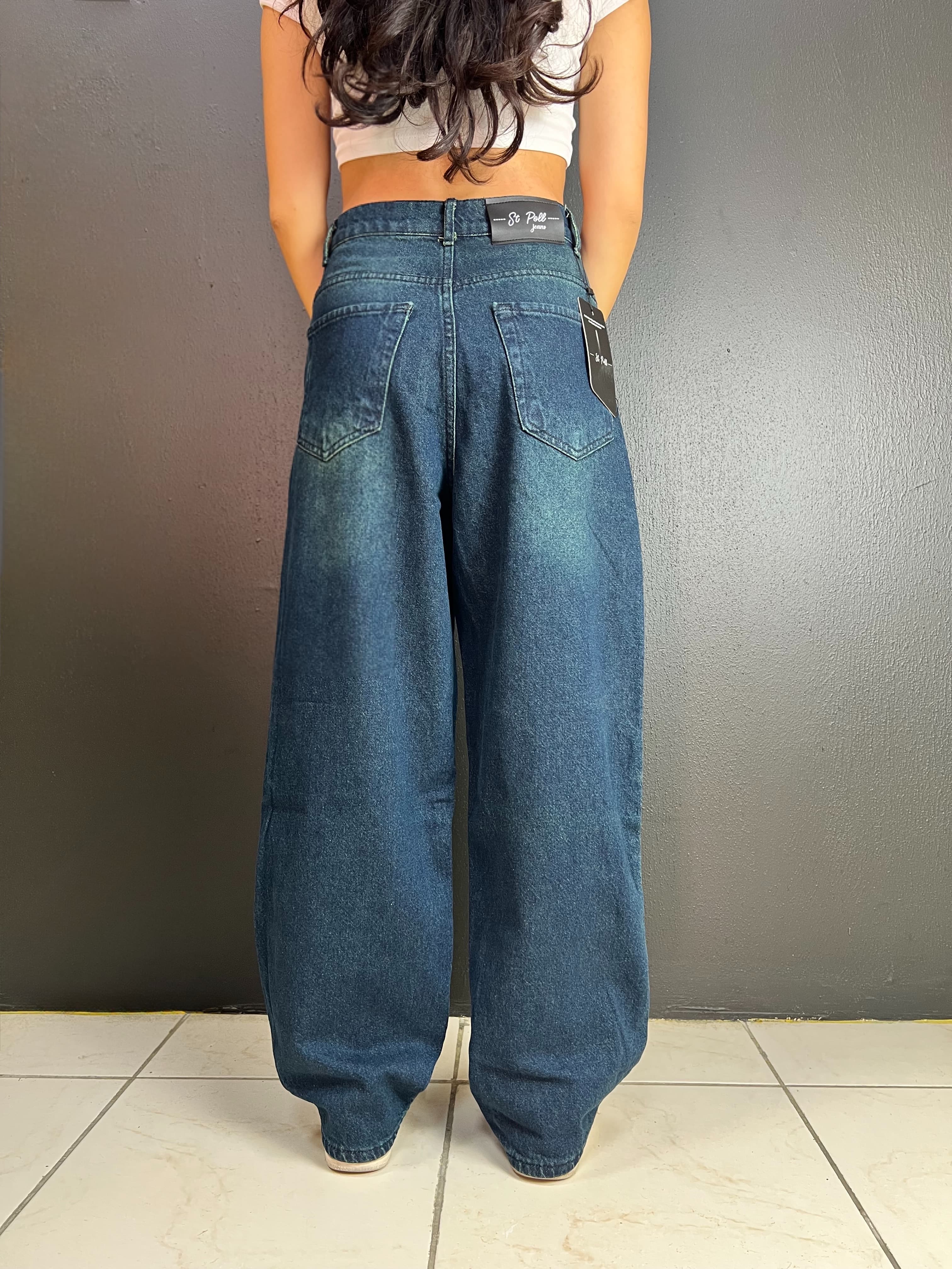 VİNTAGE YIKAMALI UNISEX BAGGY YEŞİL1
