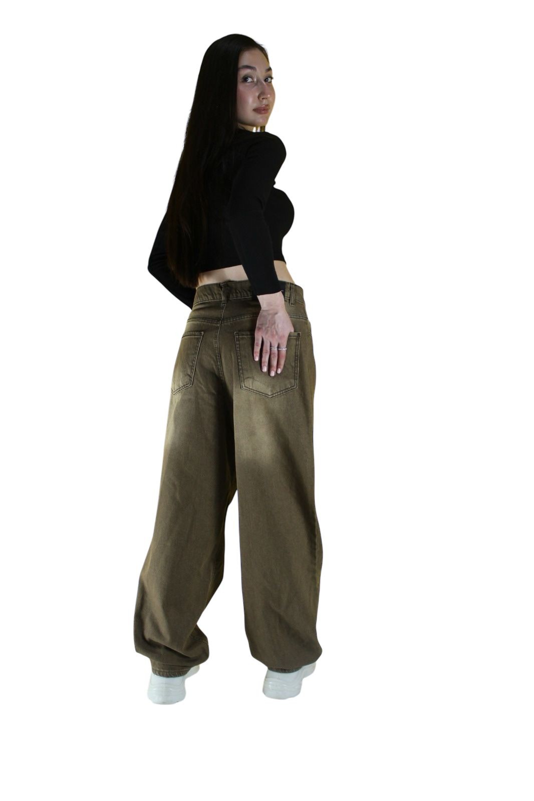  VİNTAGE ESKİTME YIKAMA UNİSEX BAGGY JEAN PANTOLON