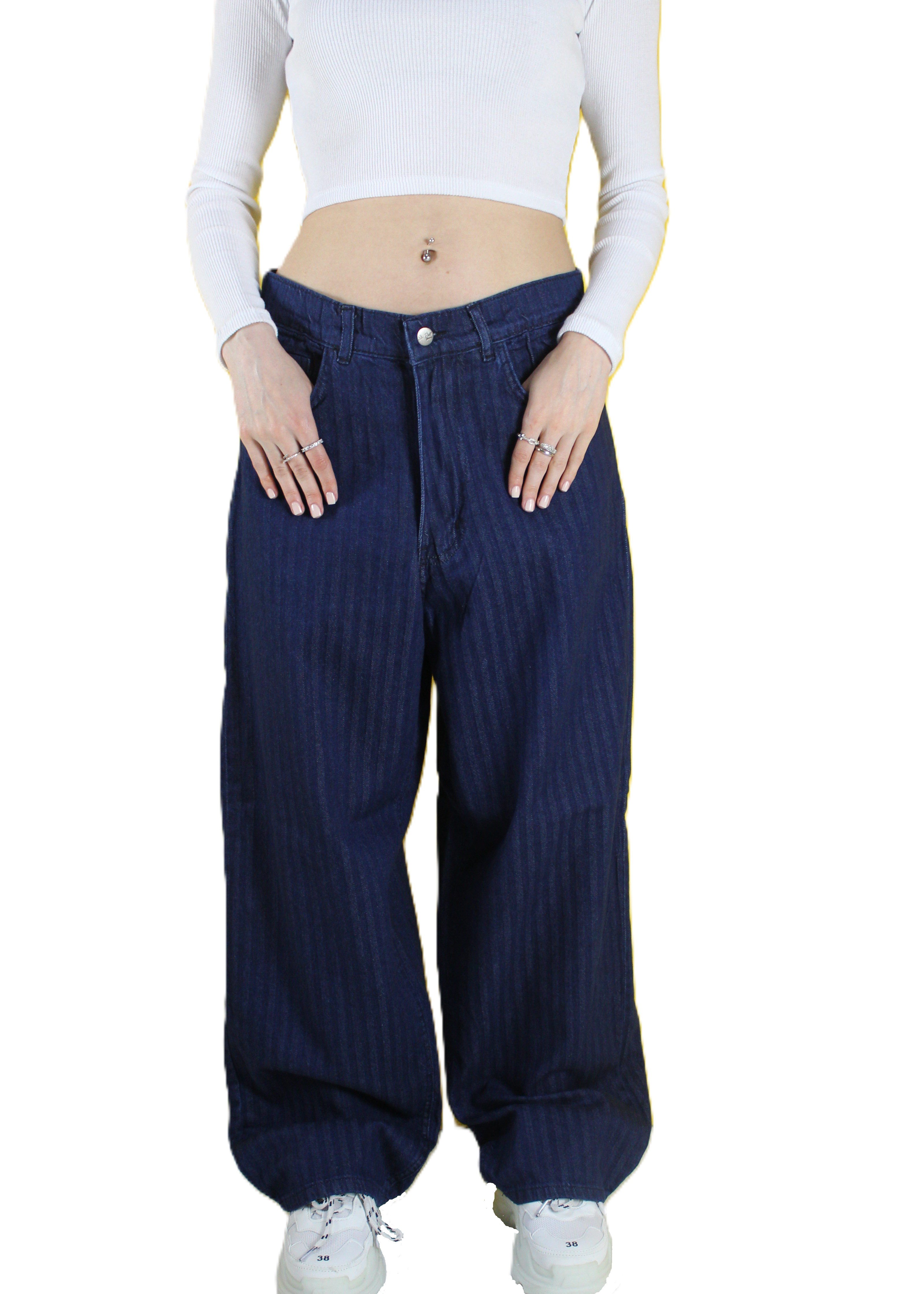 VİNTAGE ESKİTME YIKAMA UNİSEX BAGGY JEAN PANTOLON