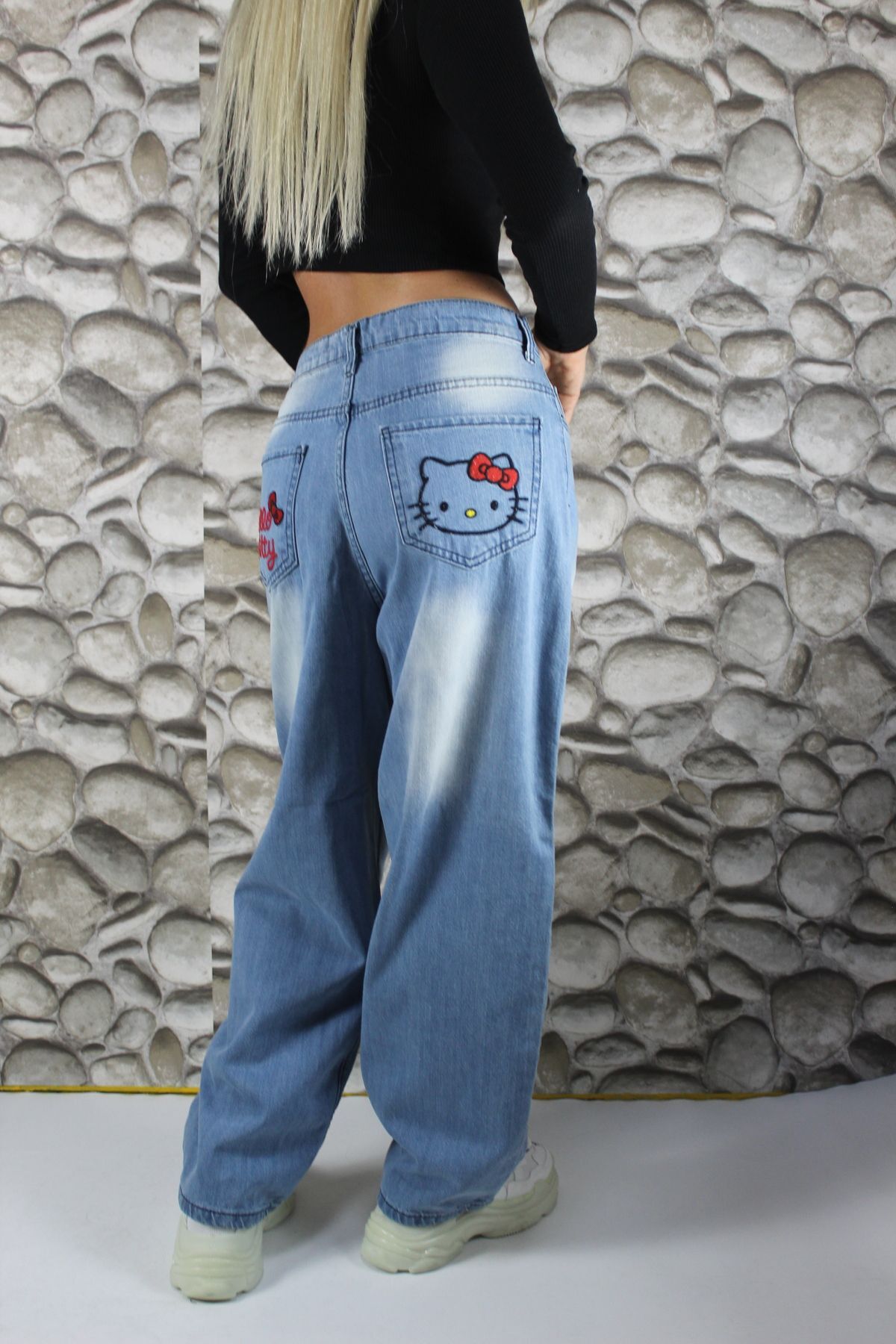 Hello Kitty Baggy Jean Pantolon
