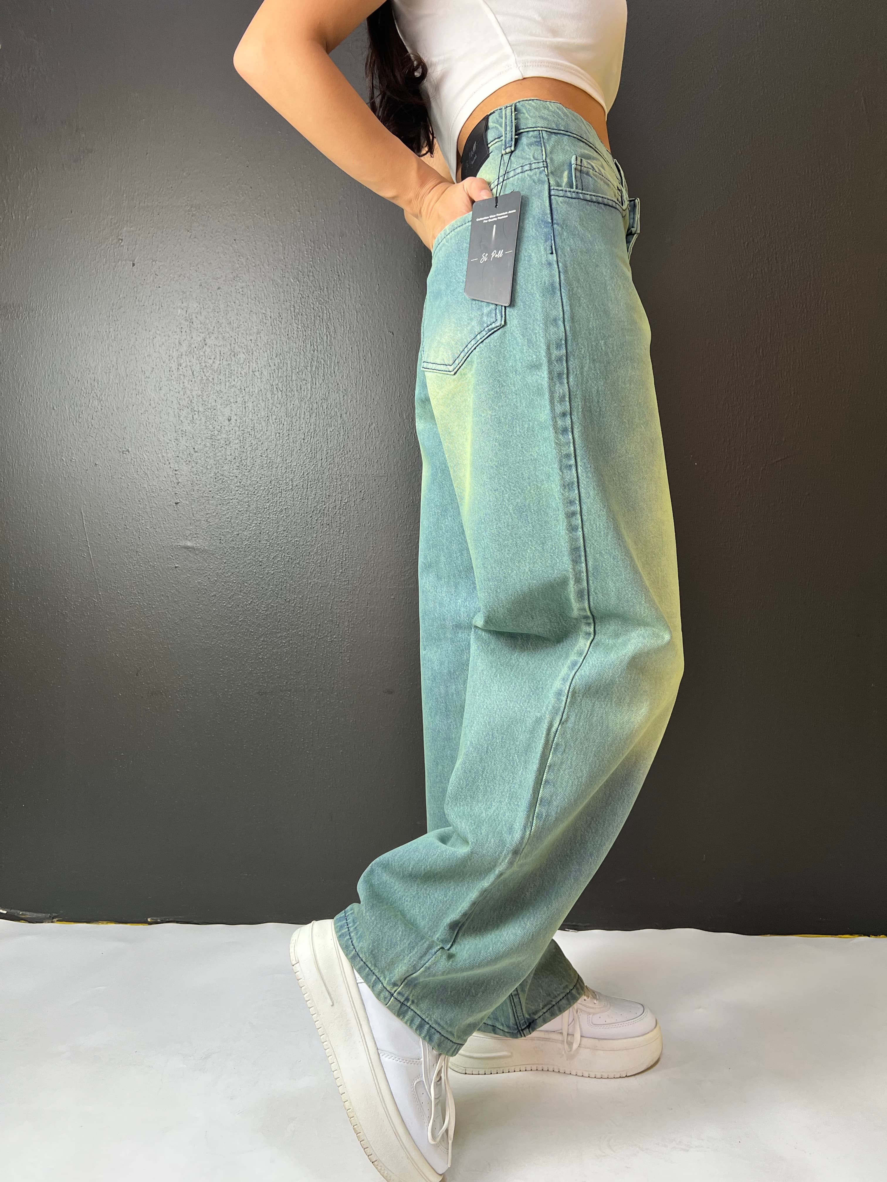 ESKİTME VİNTAGE YIKAMA UNİSEX BAGGY JEANS PANTOLON