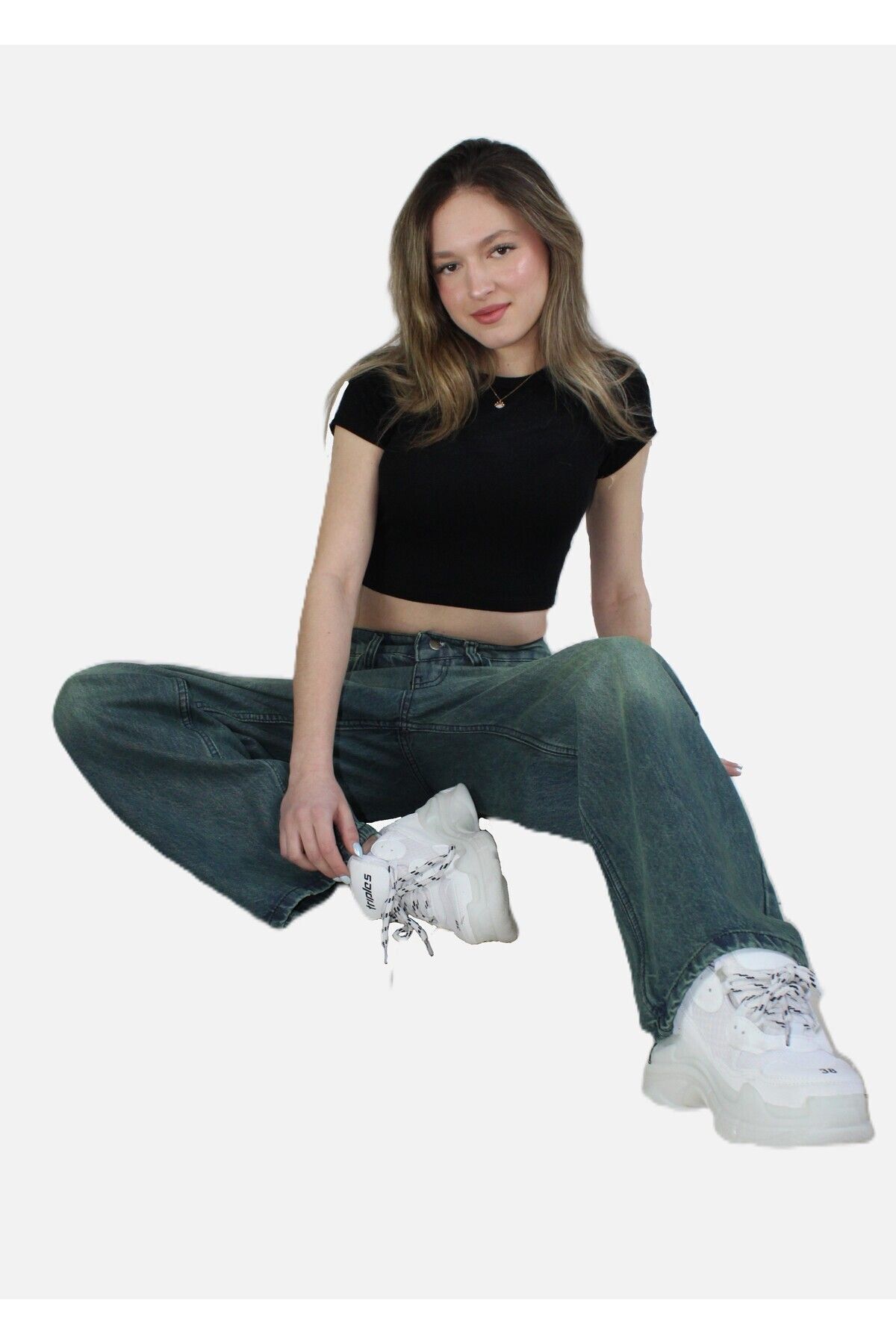 Eskitme Yıkama Baggy Jean Unisex Pantolon