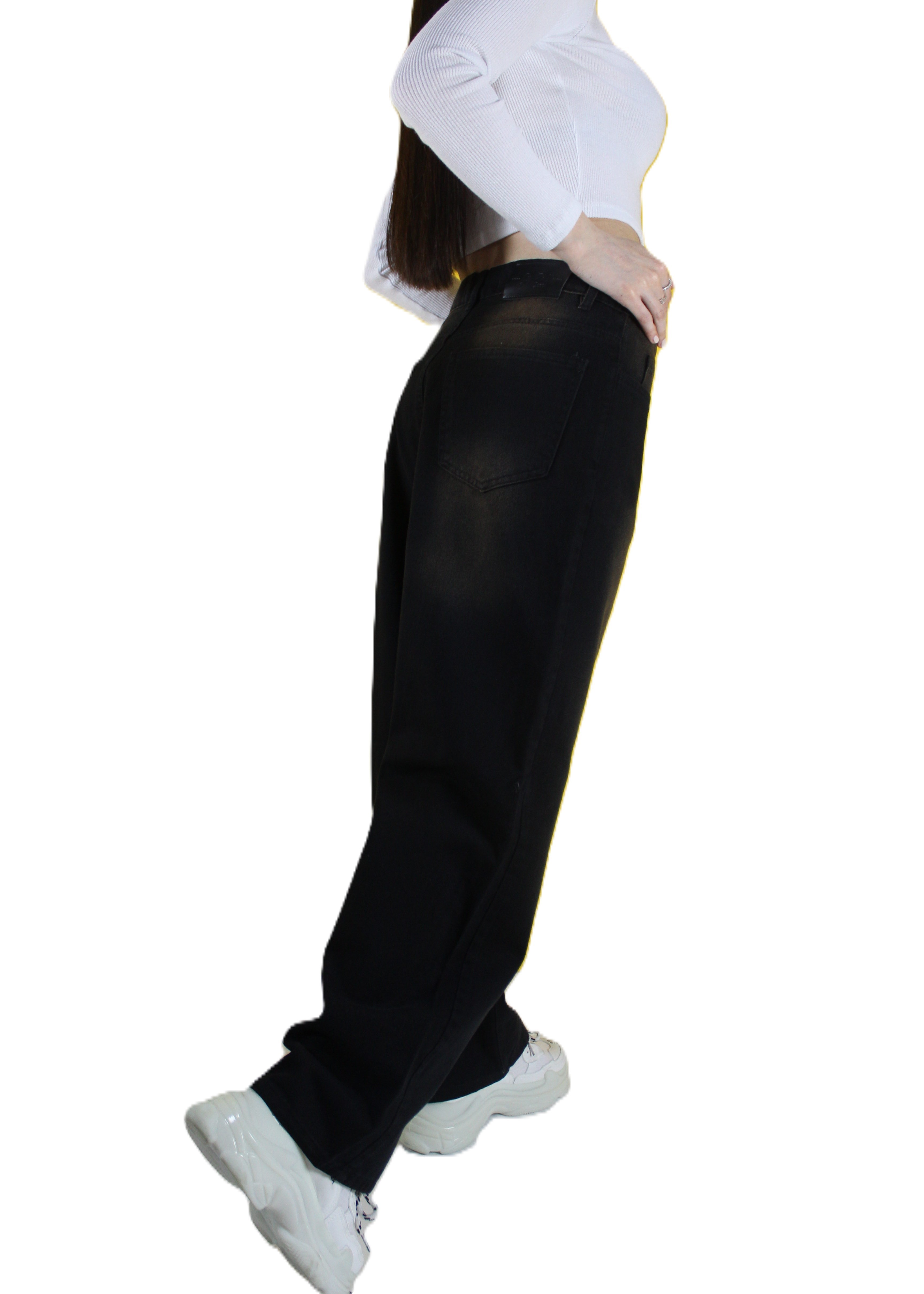 VİNTAGE ESKİTME YIKAMA UNİSEX BAGGY JEAN PANTOLON