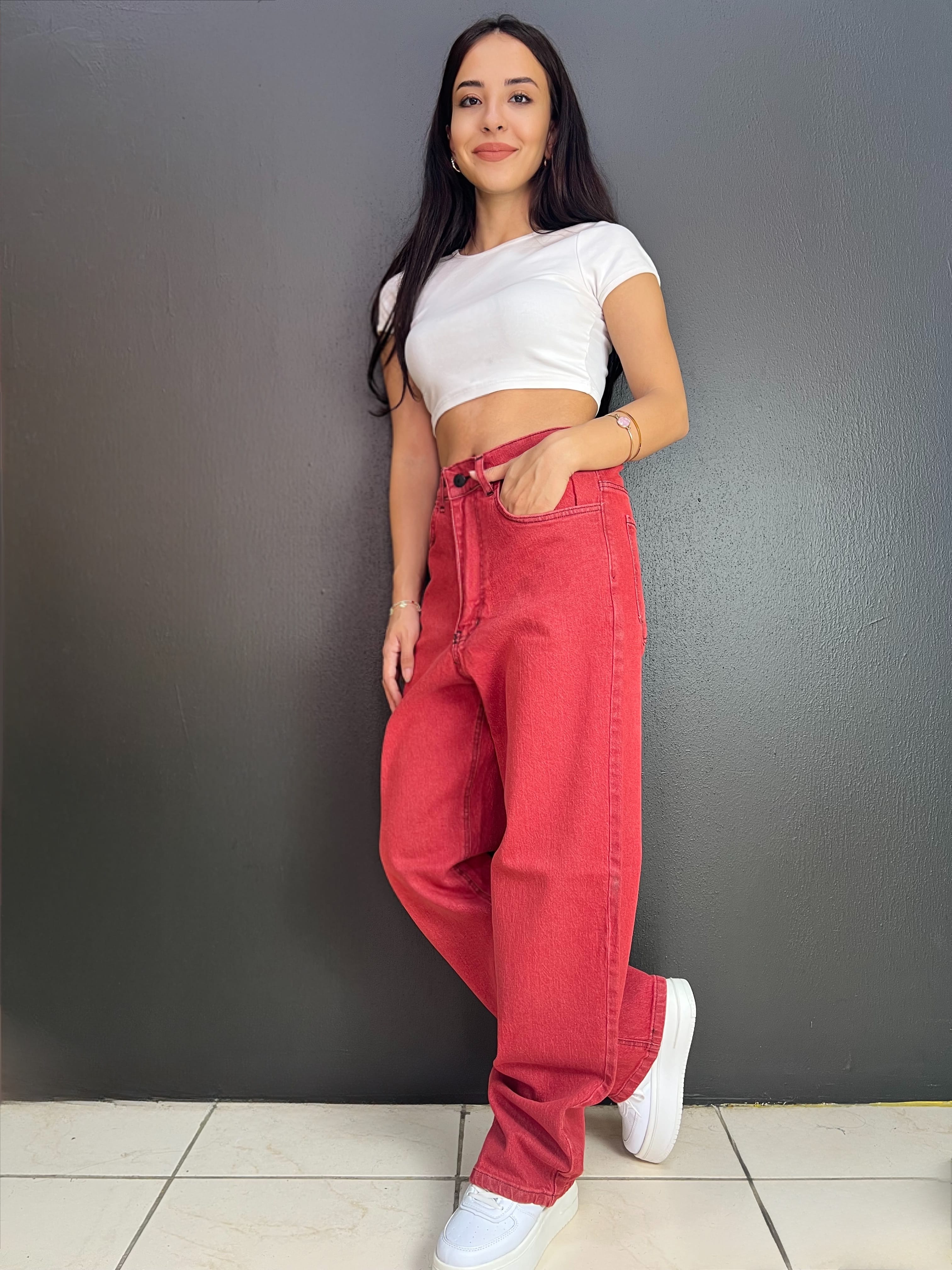 VİNTAGE ESKİTME UNISEX BAGGY