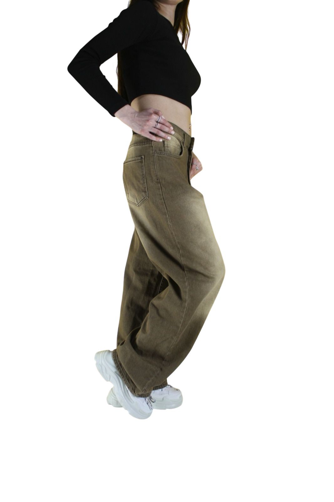  VİNTAGE ESKİTME YIKAMA UNİSEX BAGGY JEAN PANTOLON
