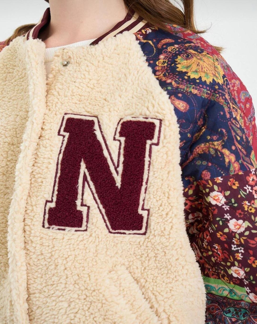 Etnik Desen Bumber Kolej Ceket