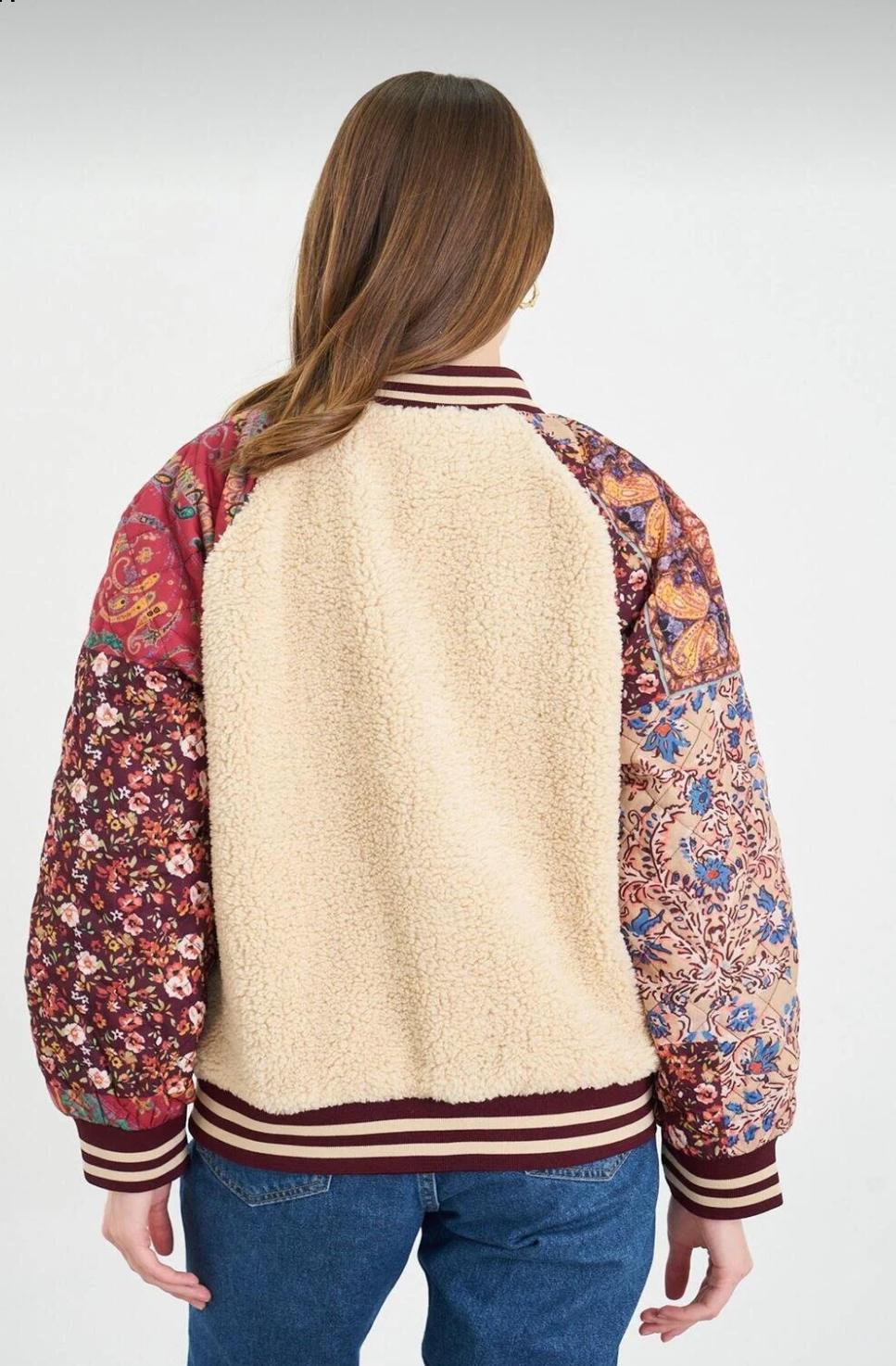 Etnik Desen Bumber Kolej Ceket